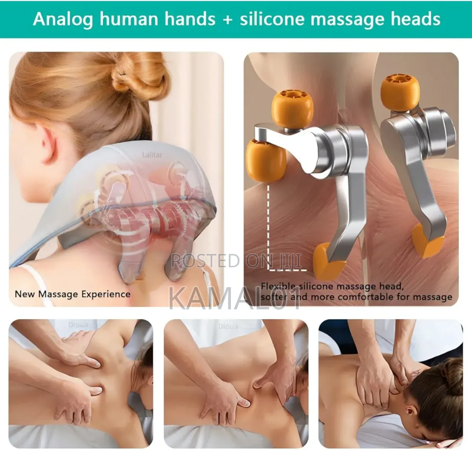 Neck Massager With Heat, Electric Cordless