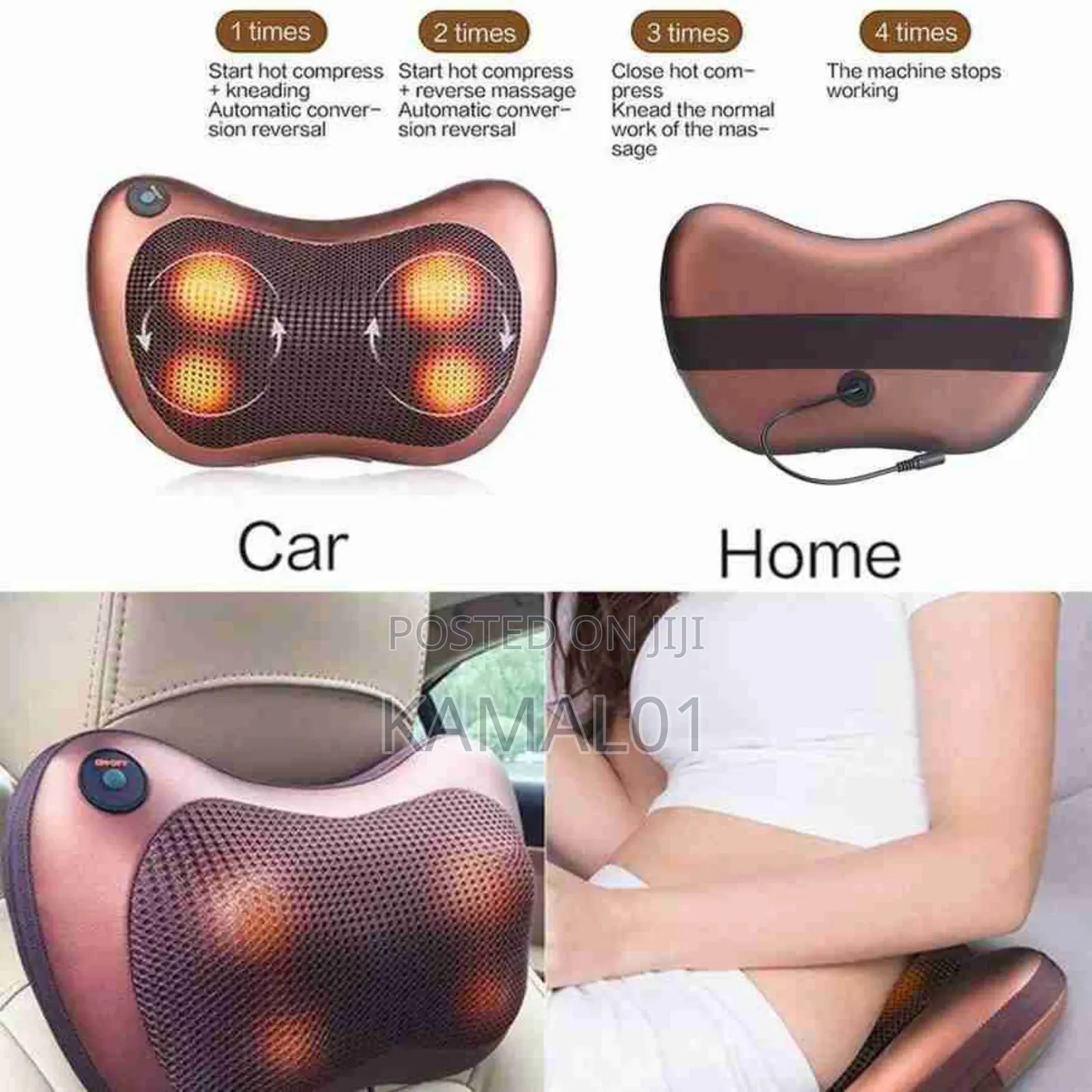 Back Neck Foot Shiatsu Massager Pillow