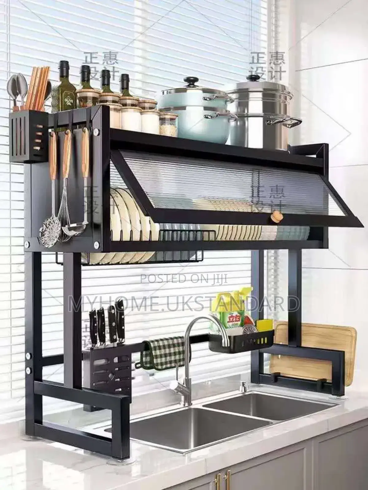 An Over-the-Sink Dish Rack
