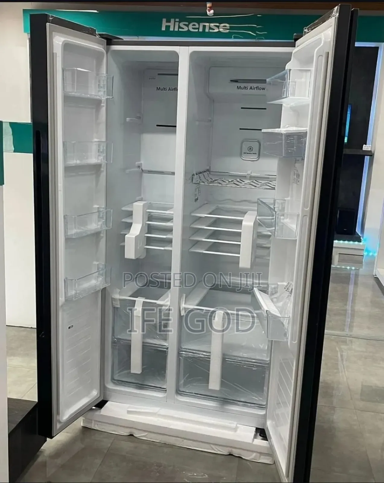 Original Hisense Side by Side Inverter Fridge Mirror Face