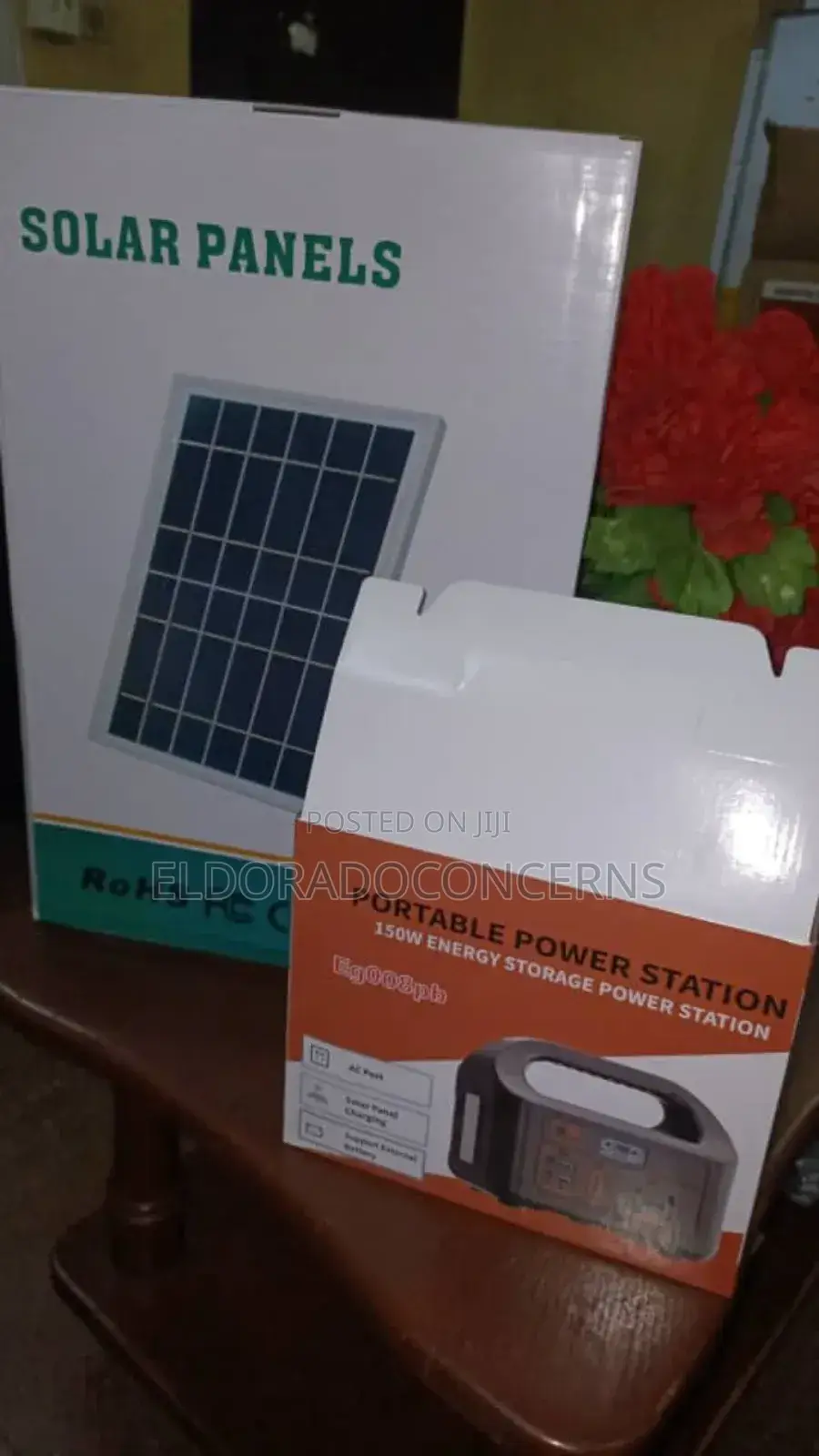 150w Rechargeable Solar Generator + Solar Panel