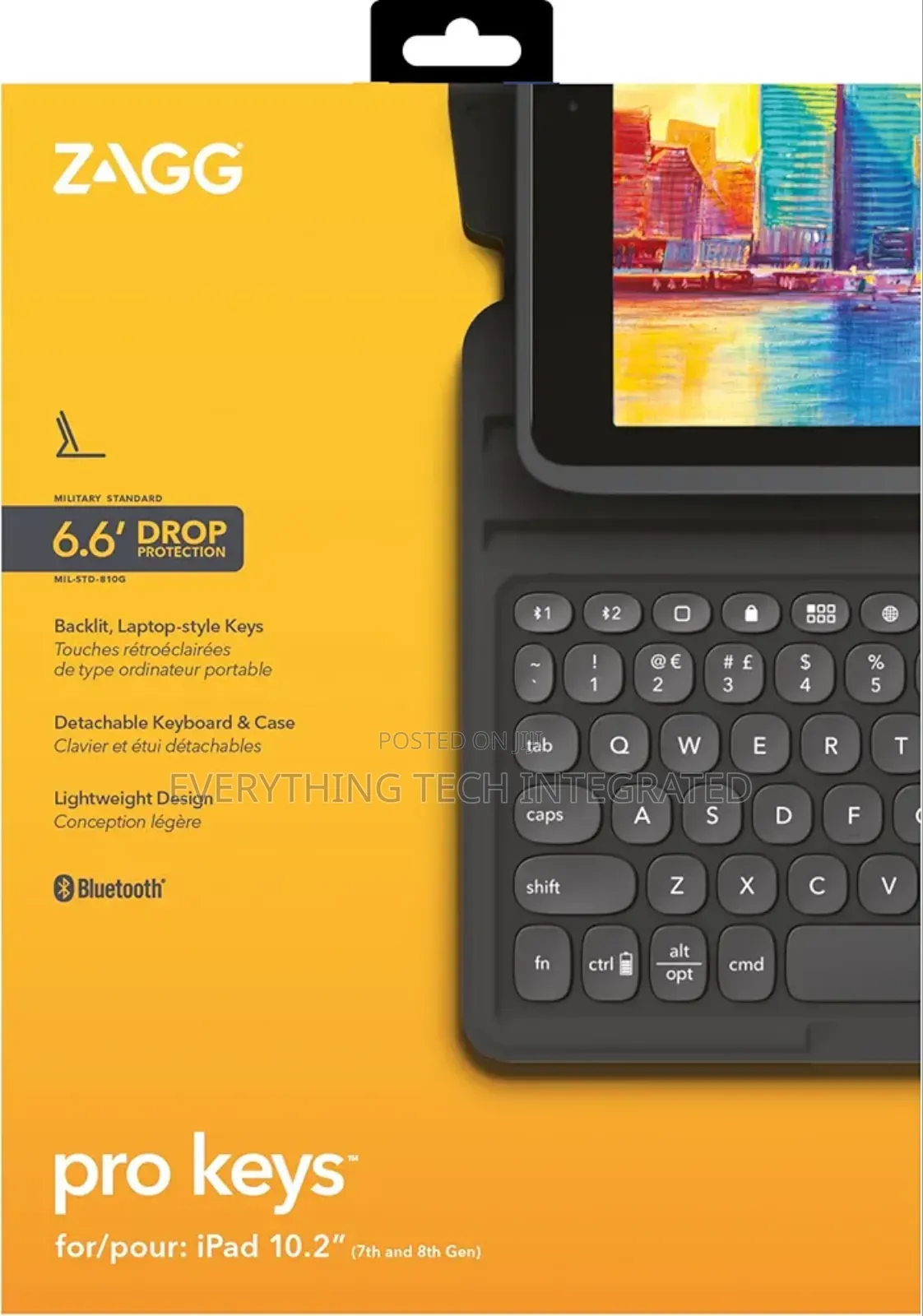 Zagg Pro Keys Keyboard Case Apple iPad 10.2-Inch