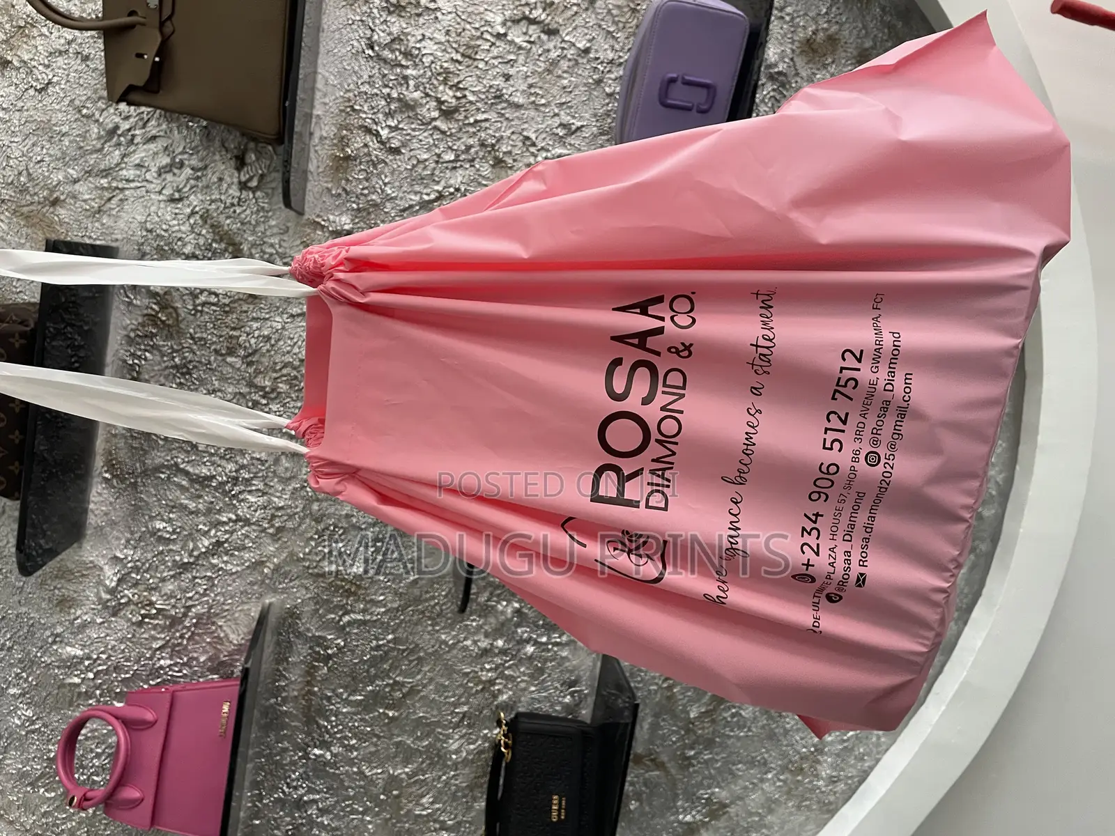 Paper Crafted Bags With Nylons