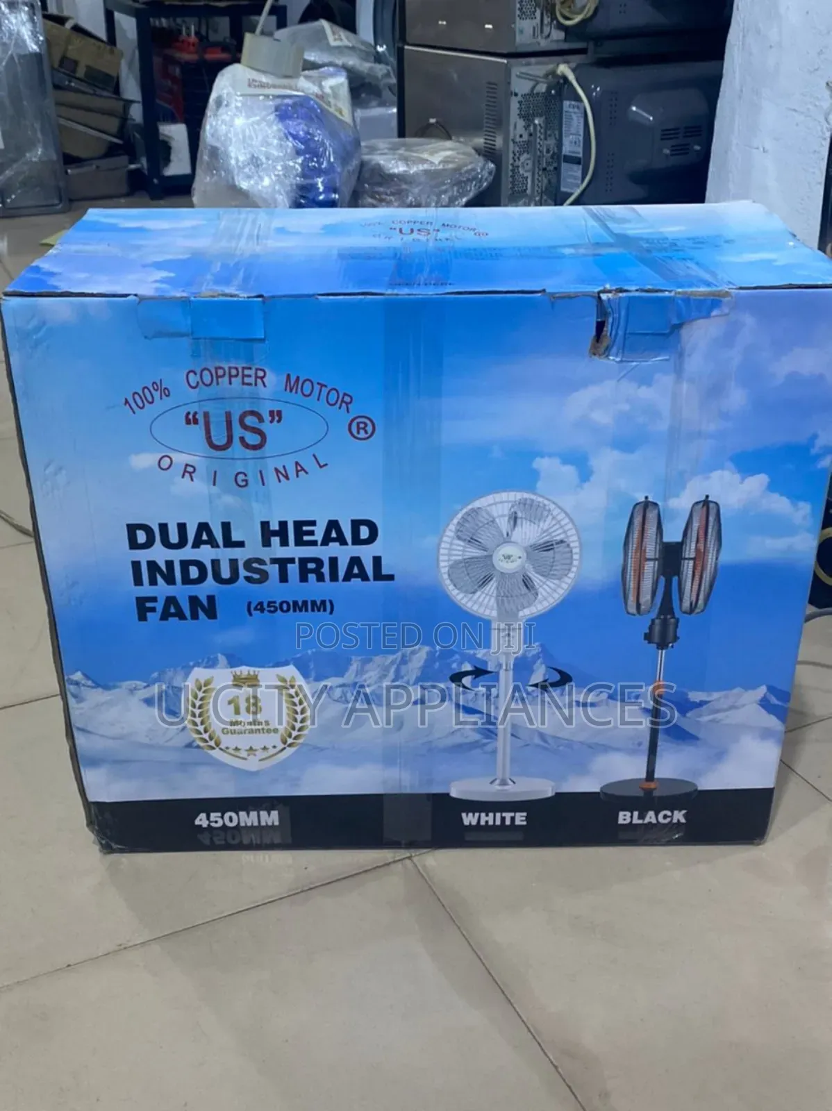 100%Copper Mother U.S Original Dual Head Industrial Fan