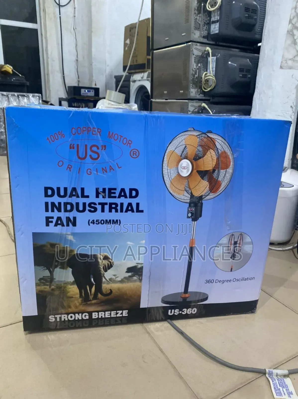 100%Copper Mother U.S Original Dual Head Industrial Fan