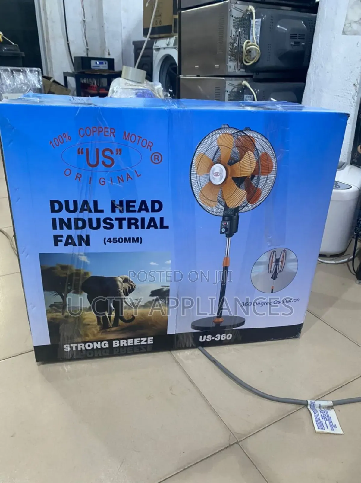 100%Copper Mother U.S Original Dual Head Industrial Fan