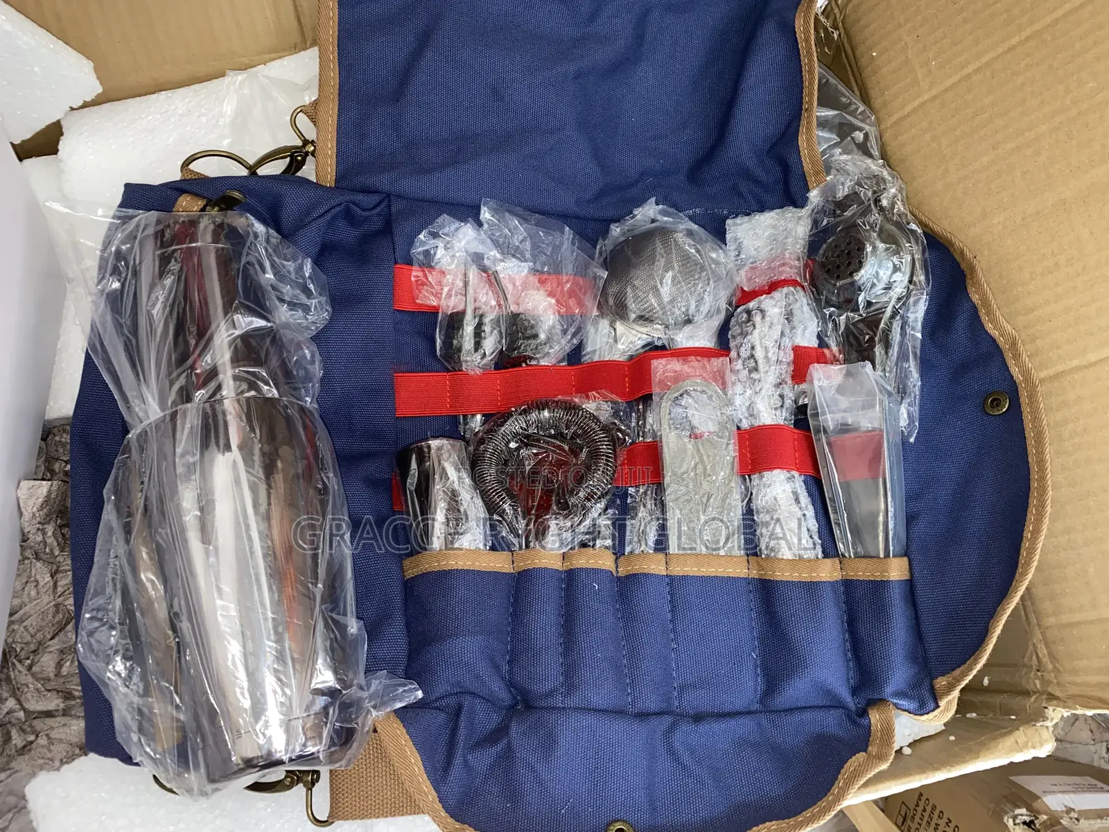 Bartender Travel Cocktail Set Bag