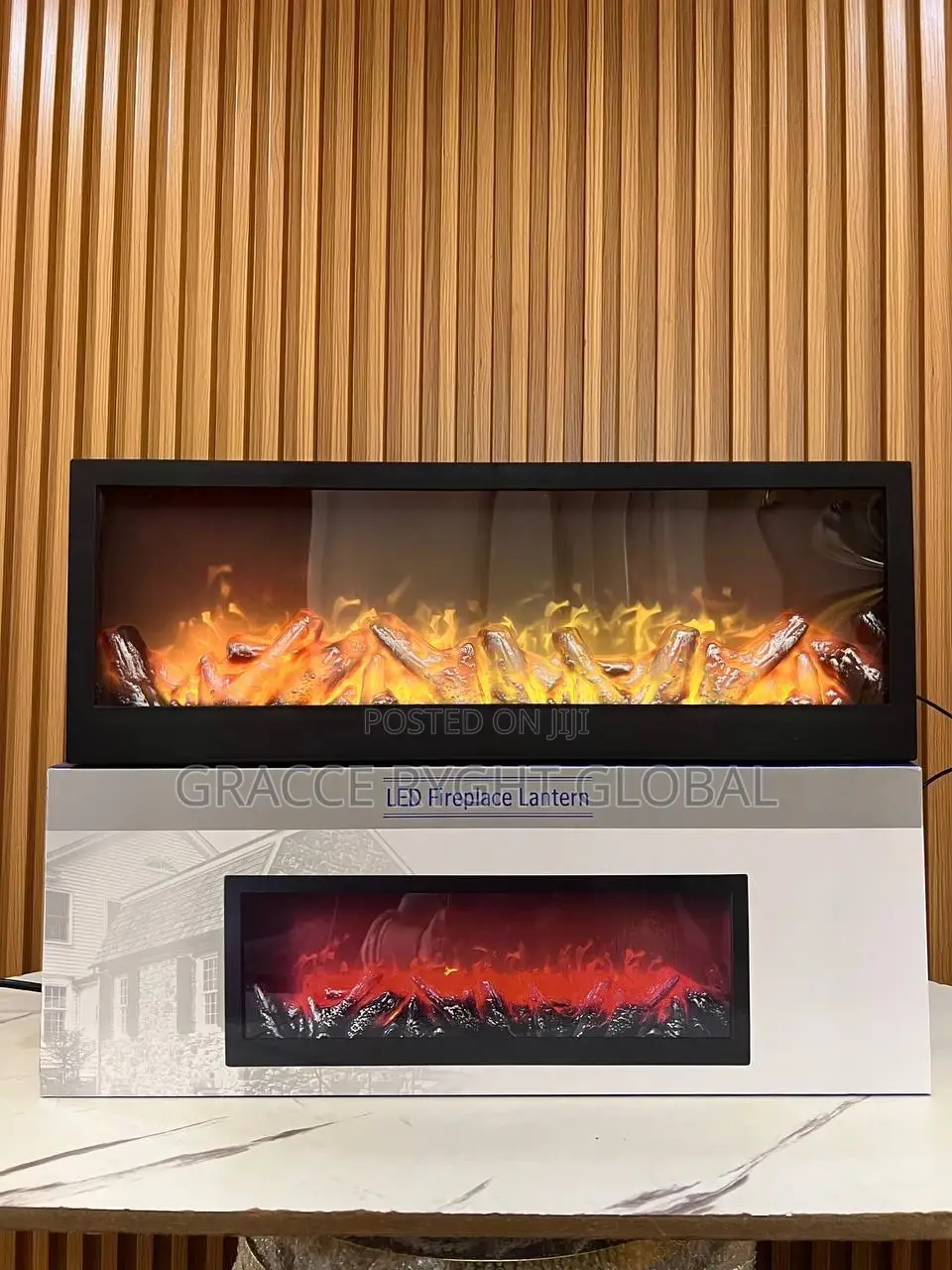 3d Multicolor Electric Led Fireplace Decor 60cm by 20cm