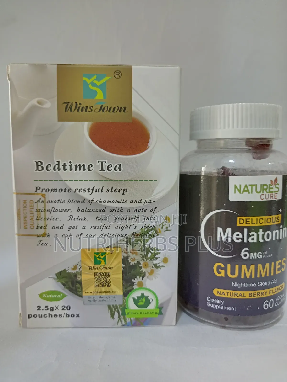 Melatonin Gummies+ Bedtime Tea:Gives You Peaceful Night Rest