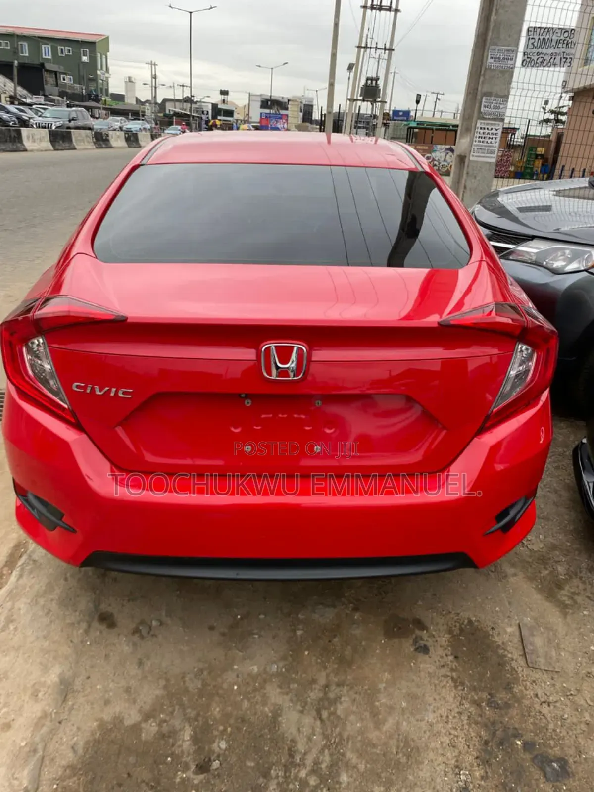 Honda Civic Touring 4dr Sedan (1.5L 4cyl) 2017 Red