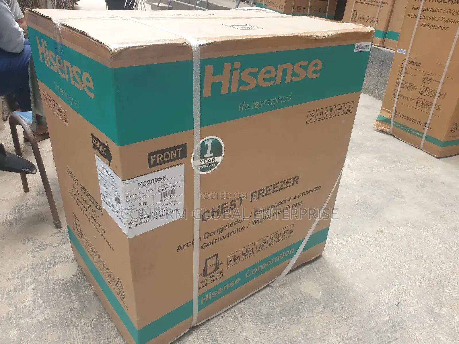Original Hisense 198l Chest Freezer