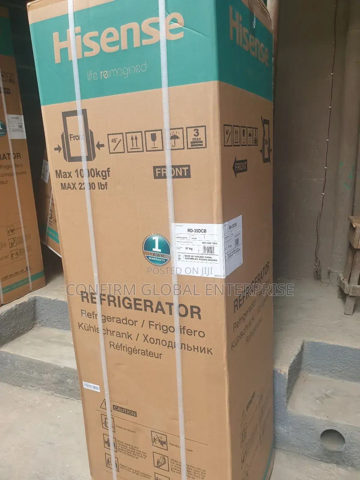Brand New Original Hisence 264l Bottom Freezer Refrigerator