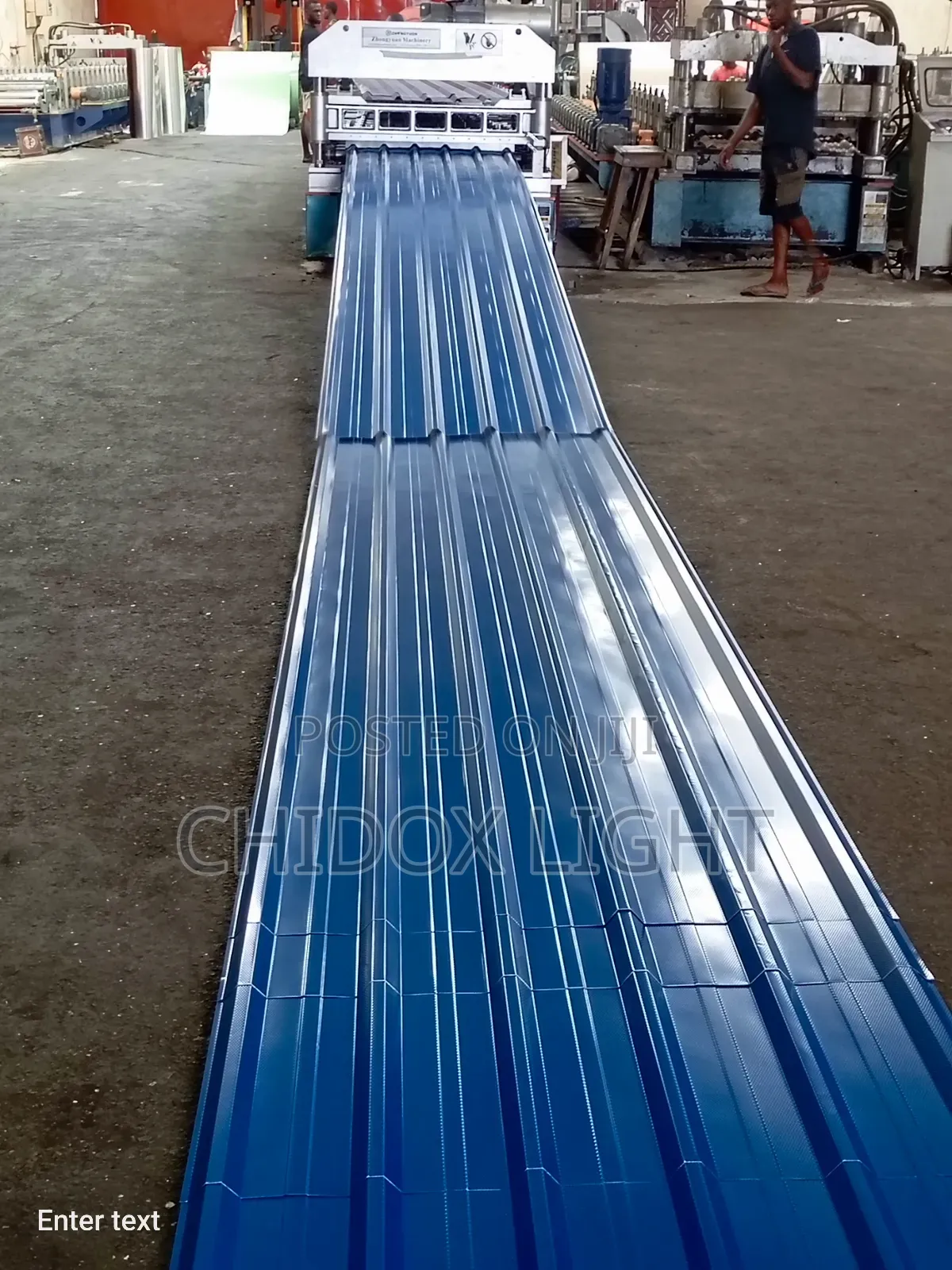 0.50 Long Span Aluminum Roofing Design Blue Color