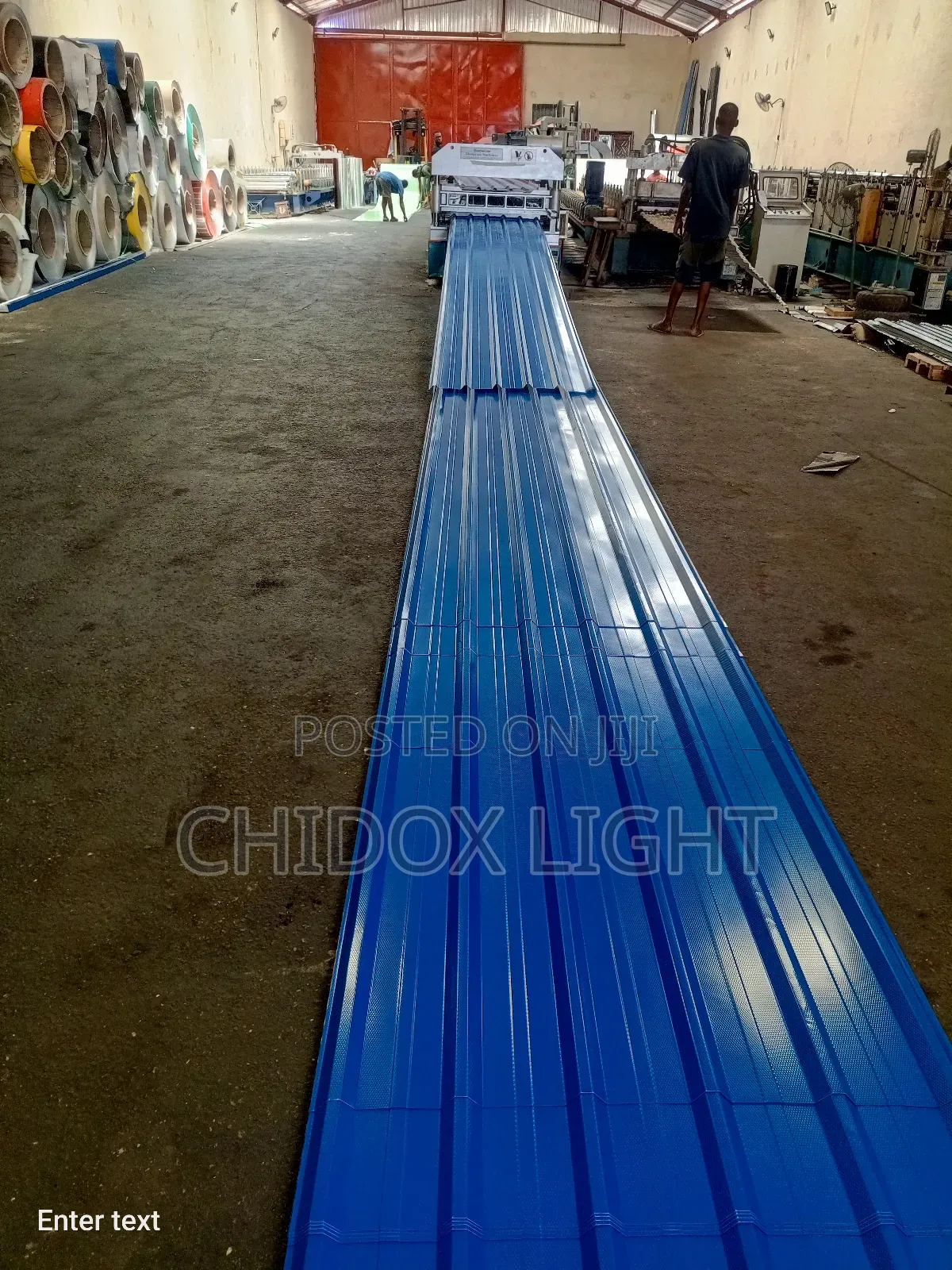 0.50 Long Span Aluminum Roofing Design Blue Color