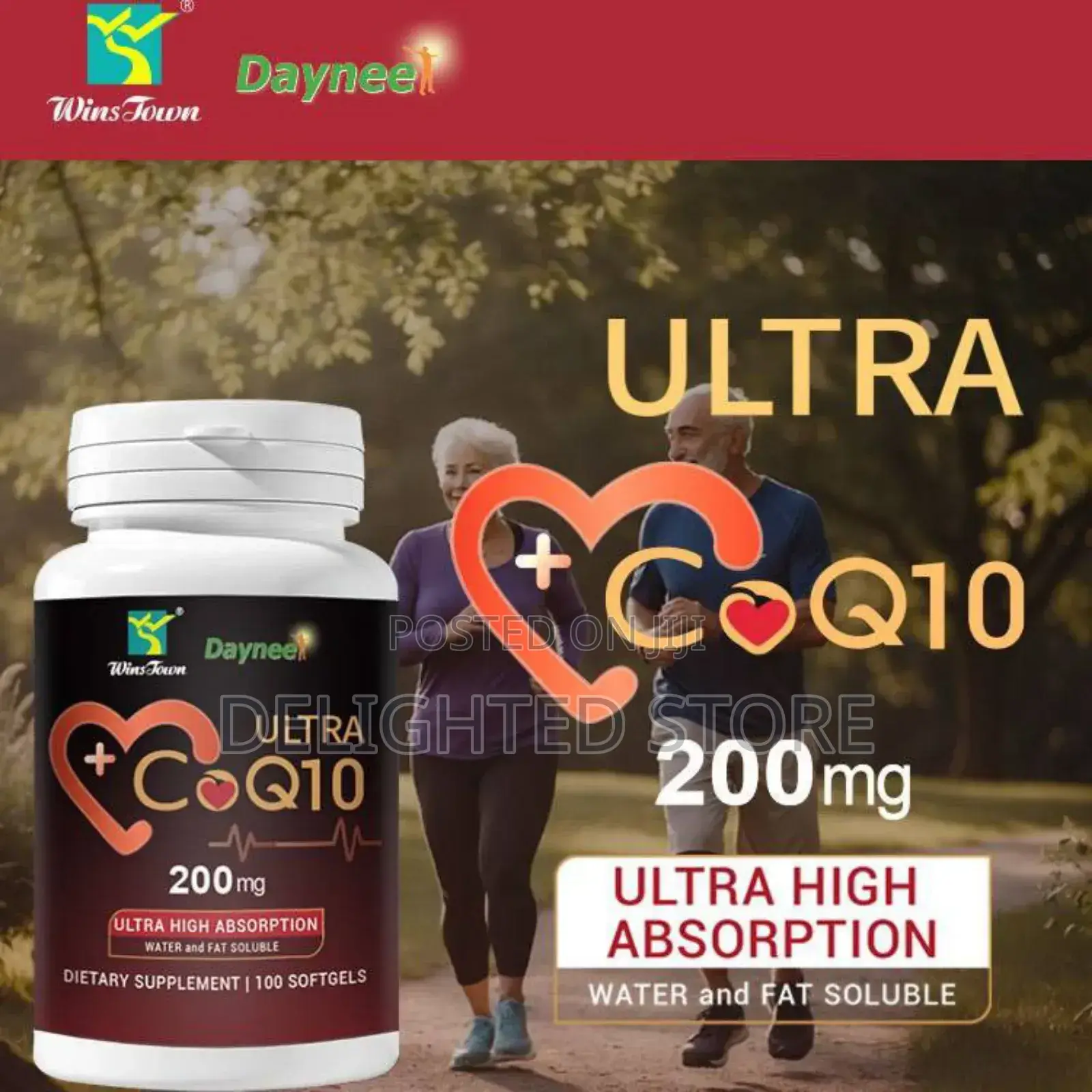 Wins Jown Coenzyme Q10 200mg Total Wellness Softgel Capsule
