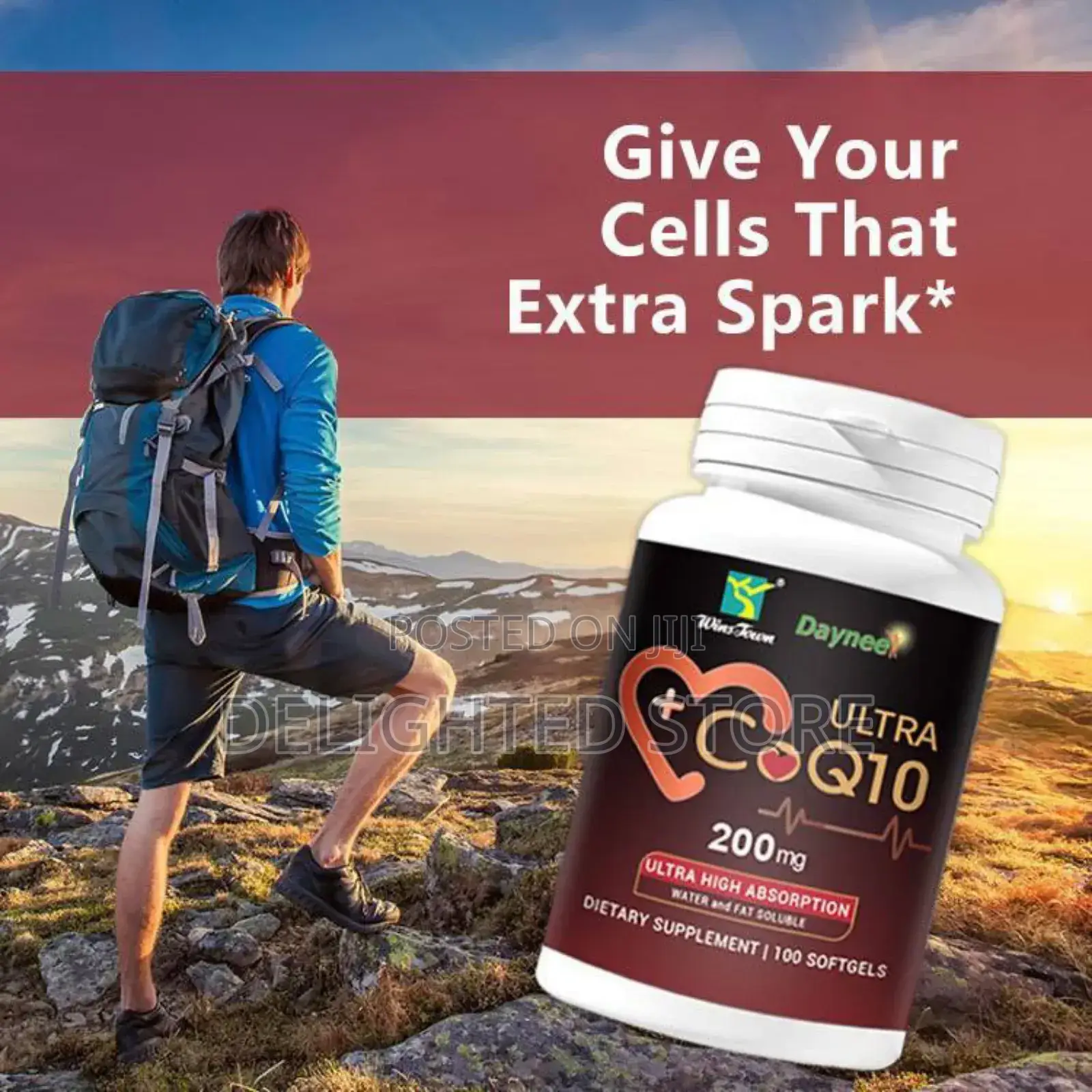 Wins Jown Coenzyme Q10 200mg Total Wellness Softgel Capsule