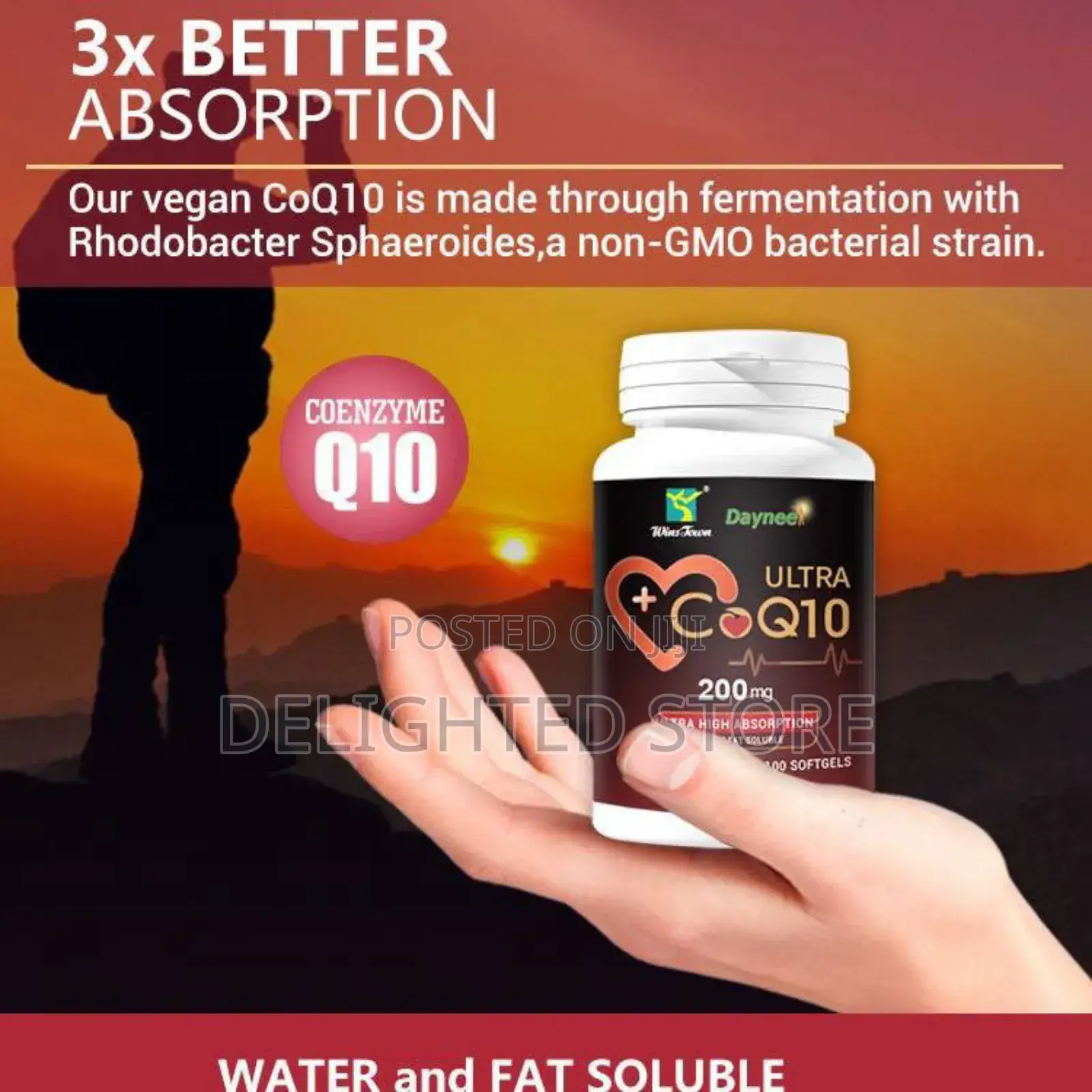 Wins Jown Coenzyme Q10 200mg Total Wellness Softgel Capsule
