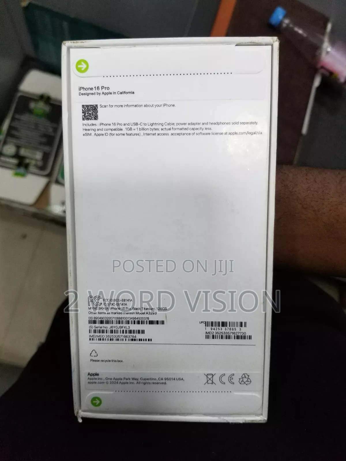 New Apple iPhone 16 Pro 128 GB Black