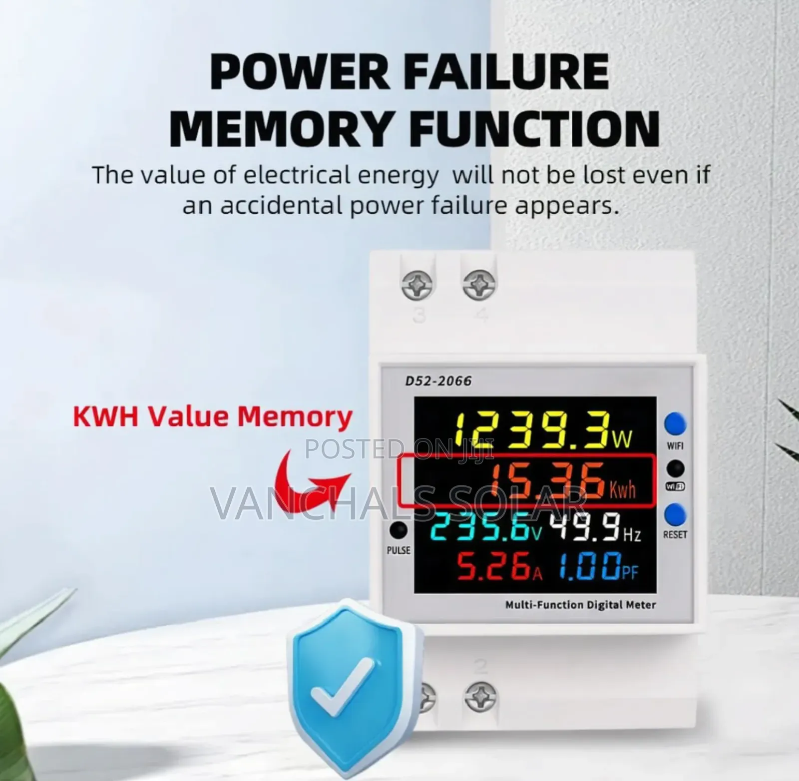 Wifi Smart Energy Check Meter/ Unit Reader 100a