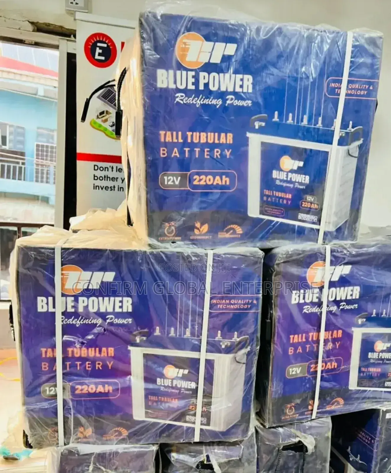 Original Blue Power 220ah Tubular Solar Battery