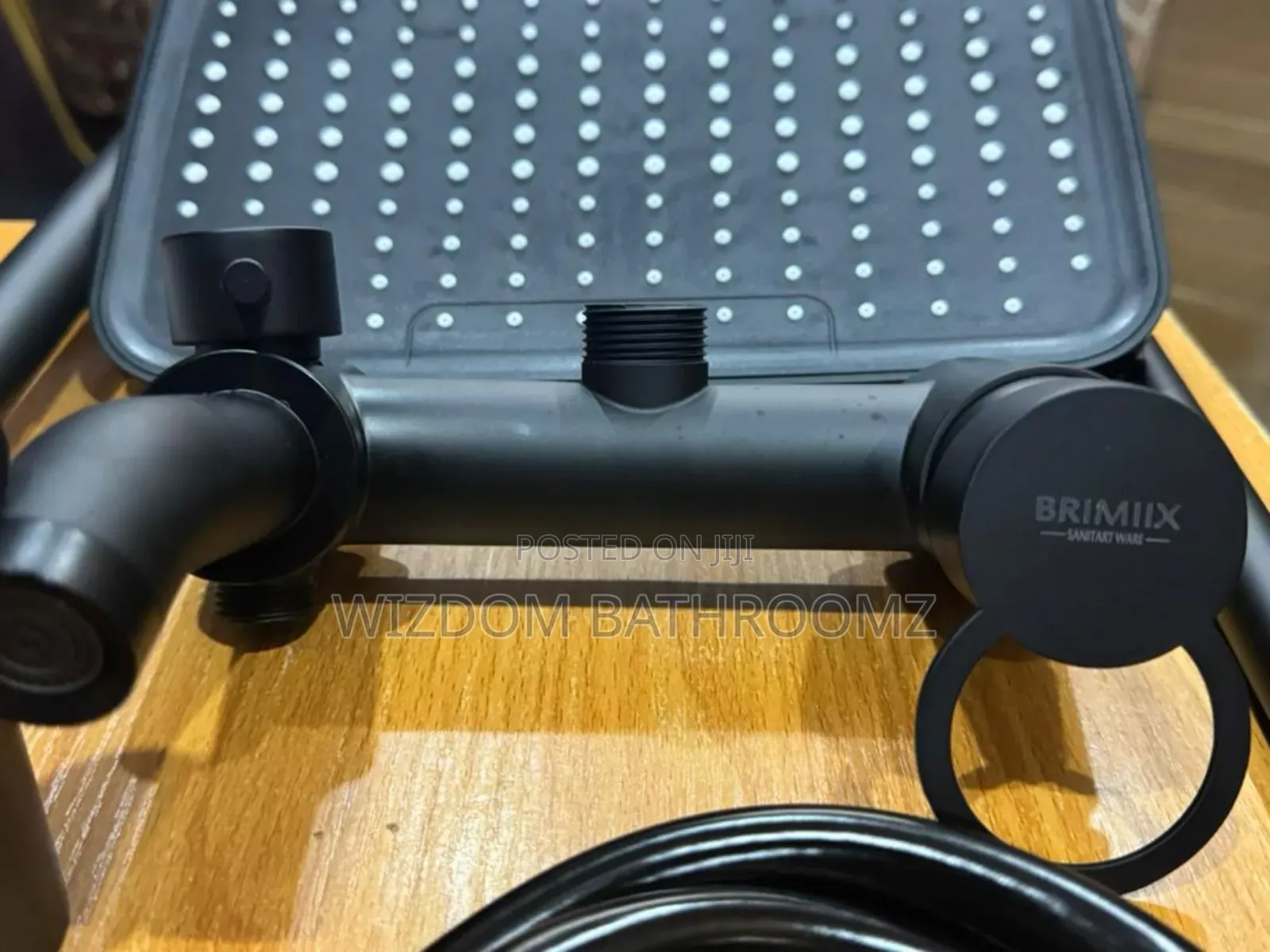 Black Wall Standing Shower