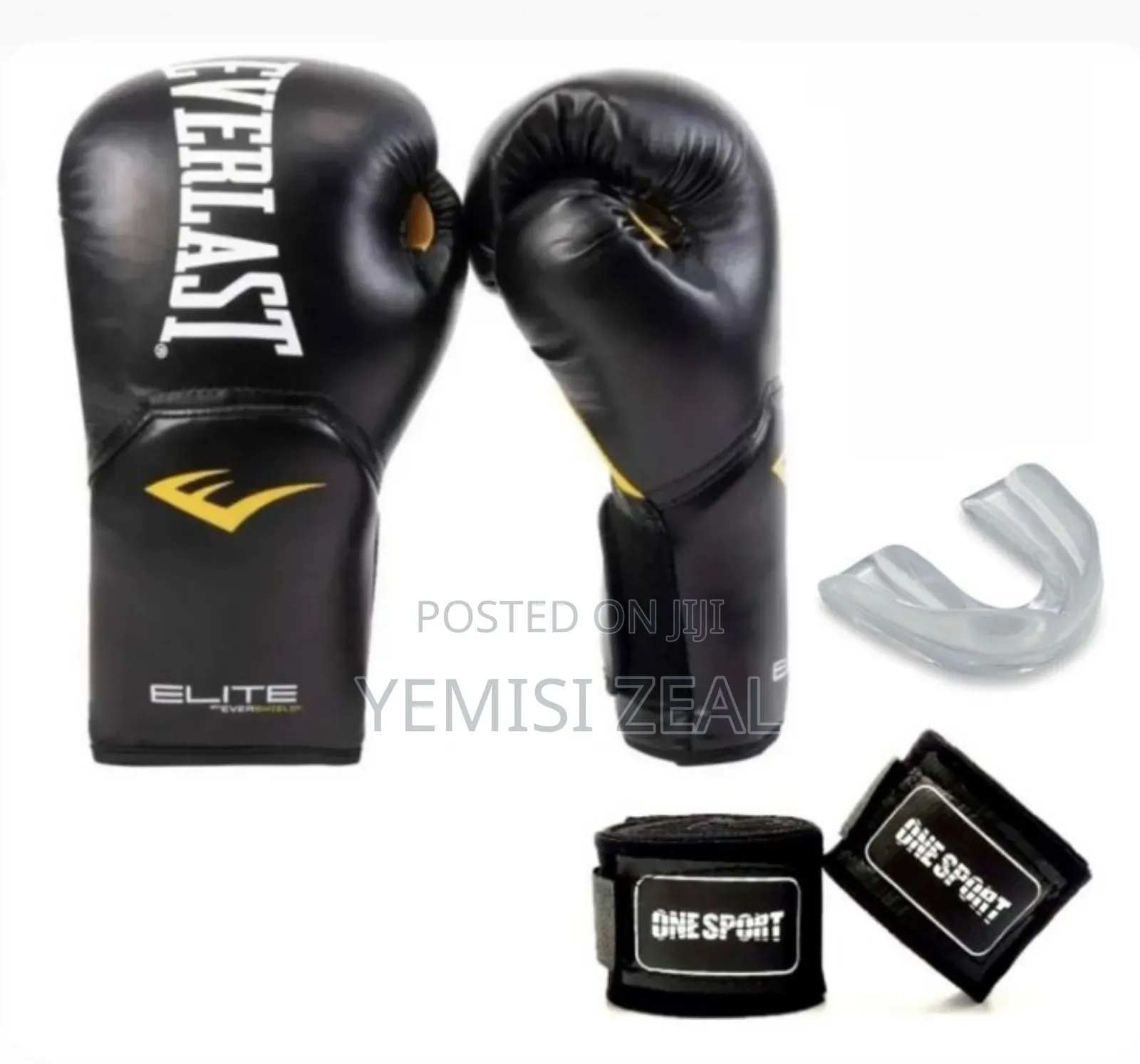 Everlast Boxing Gloves, Wrist Wrap and Tooth Guard