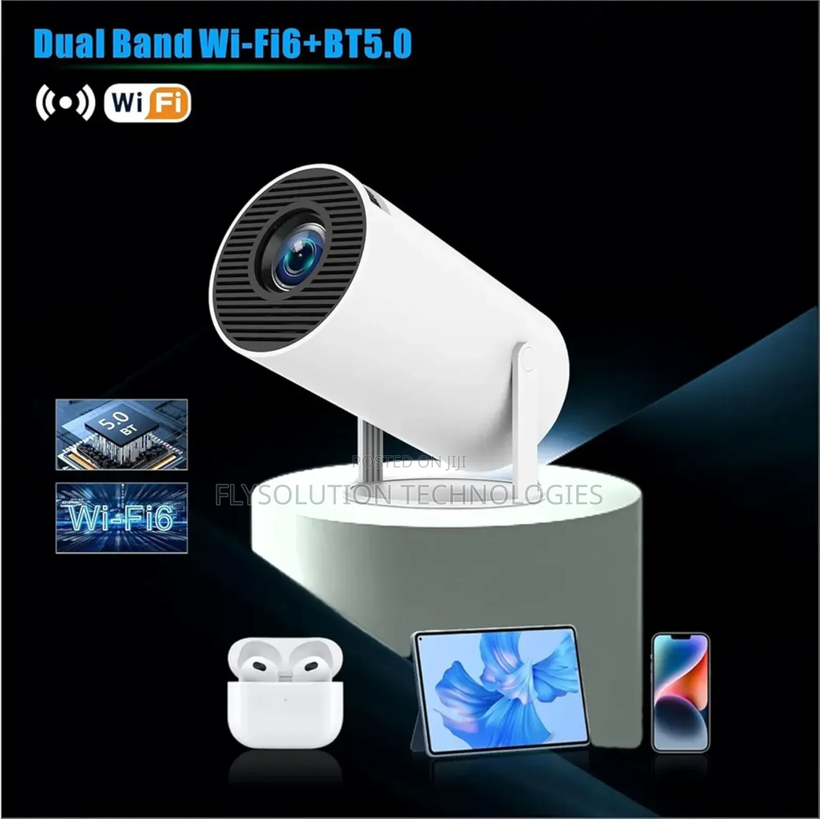 Hy300 Smart Portable Projector With Netflix Youtube