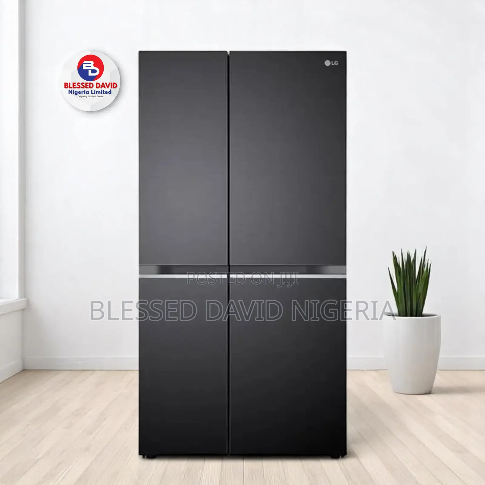 Lg Sxs Refrigerator 674l (Gc-b257kqjw) Matte Black Finish