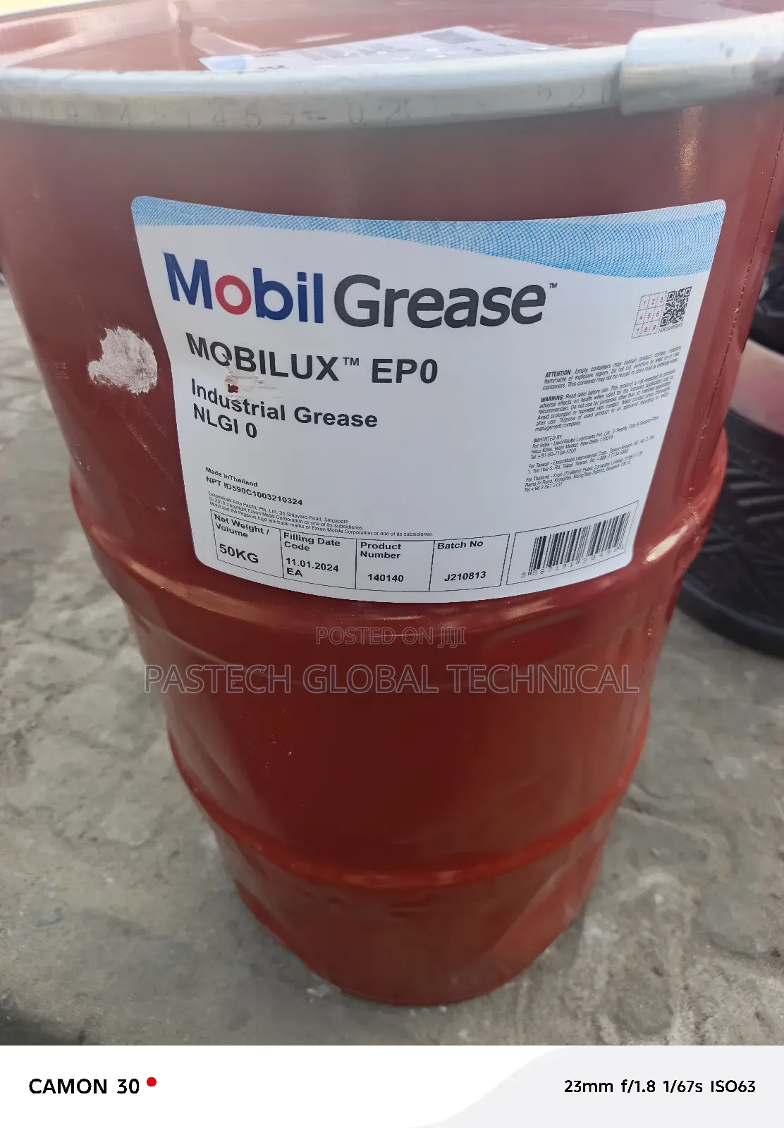 50kg Mobilux Ep 0 Grease