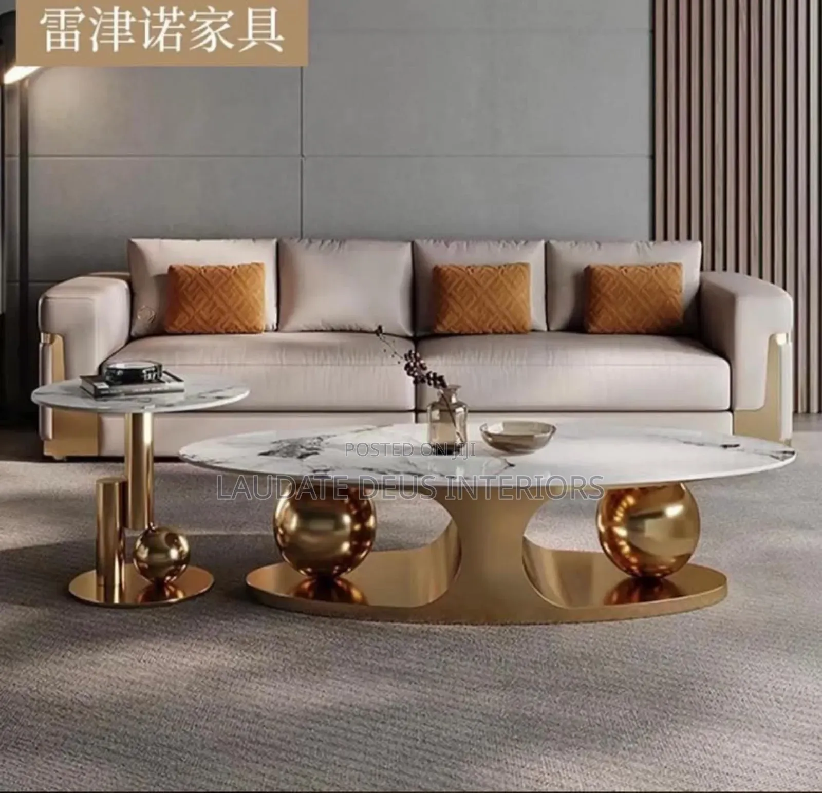 Exquisite 2in1 Marble Top Center Table