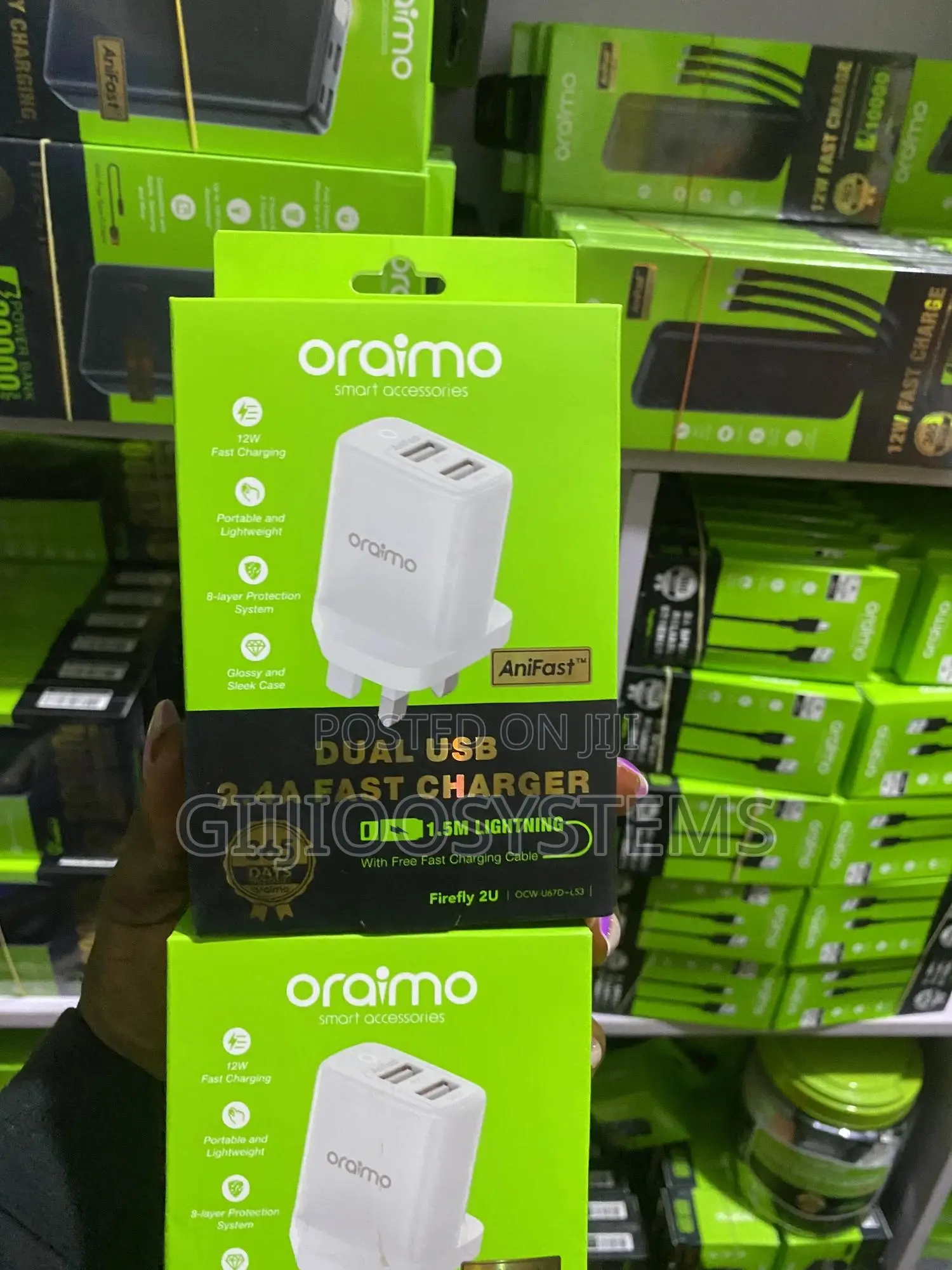 Oraimo Dual Usb 2a Fast Charger