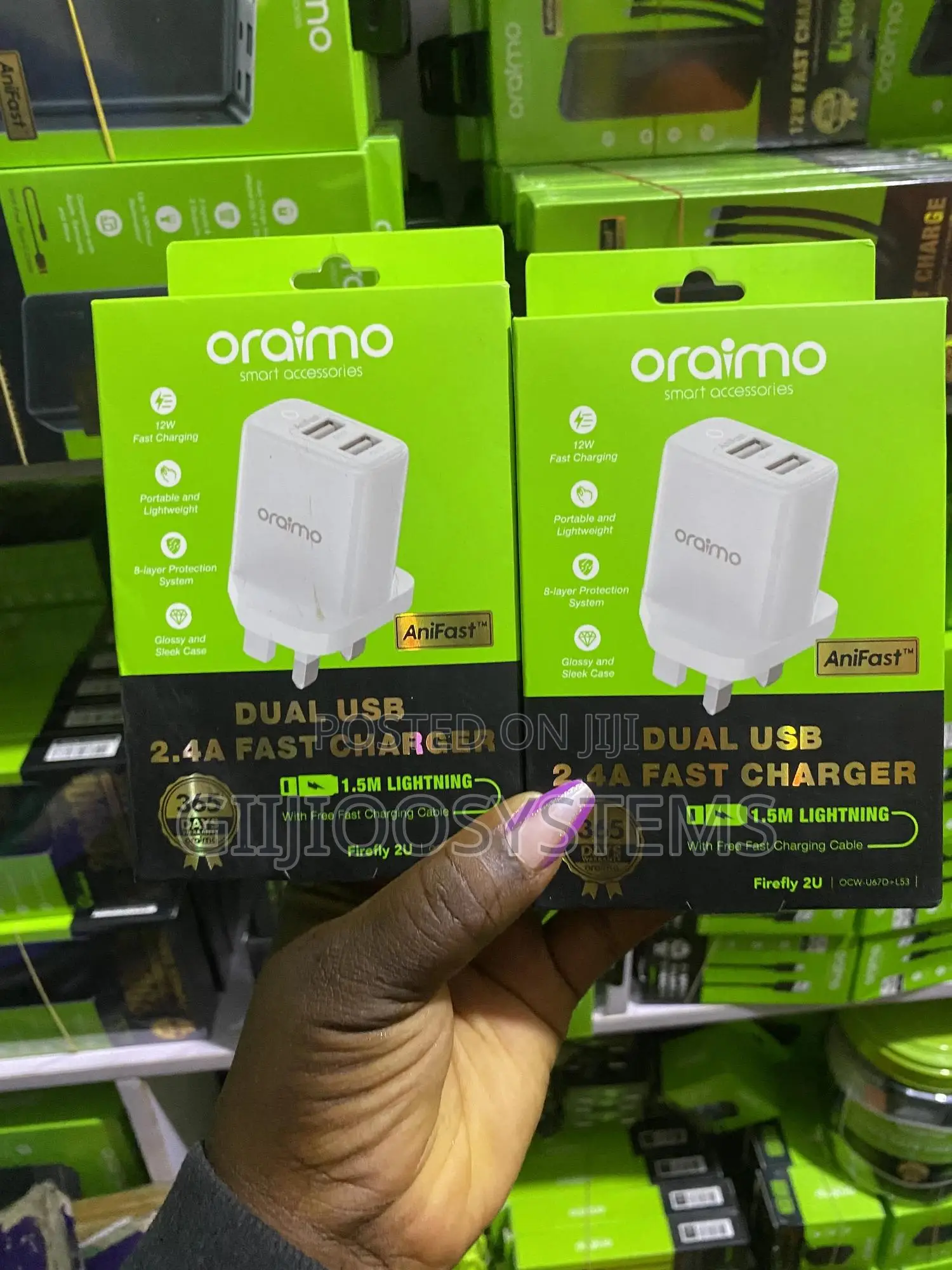 Oraimo Dual Usb 2a Fast Charger