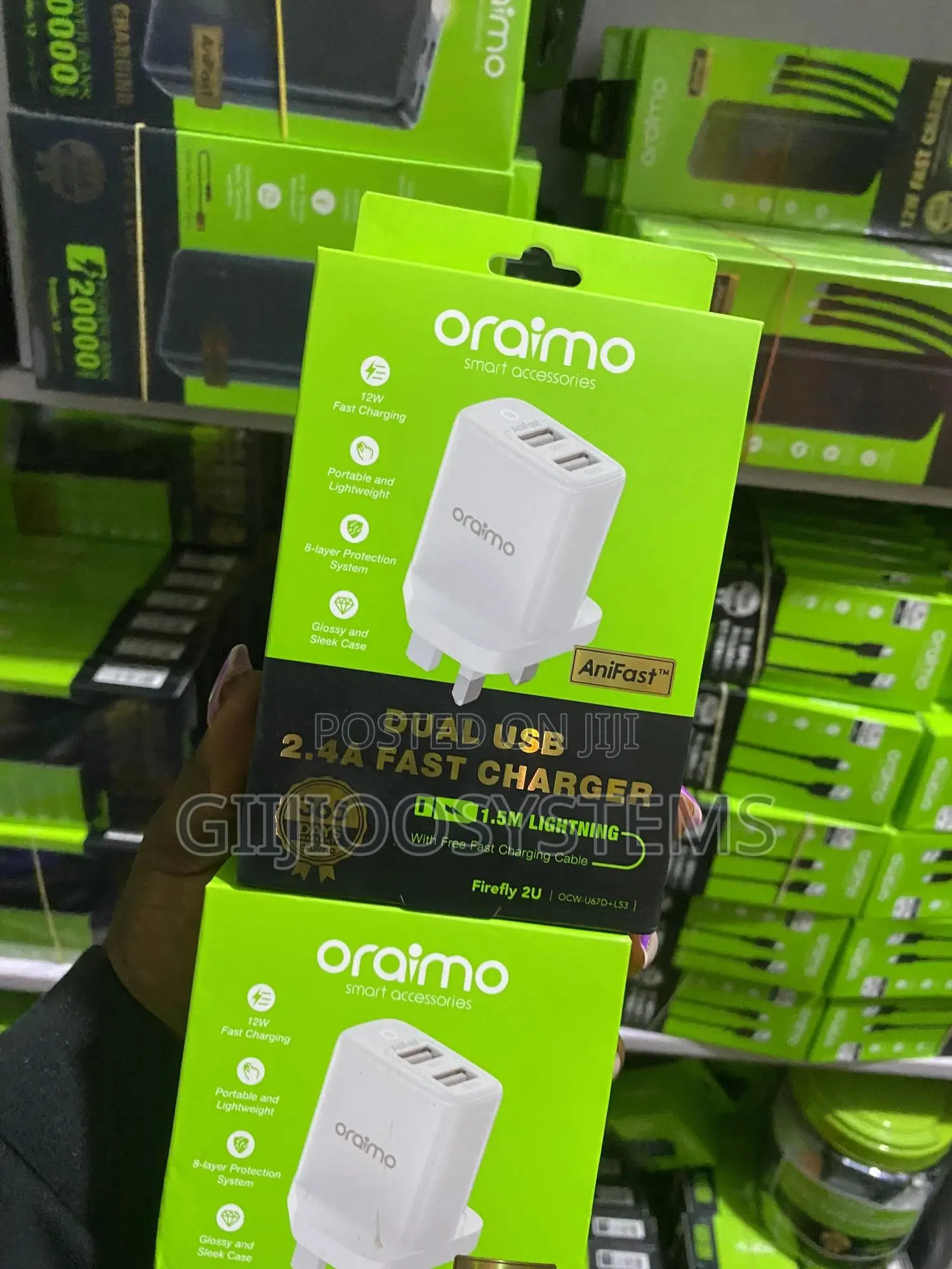 Oraimo Dual Usb 2a Fast Charger