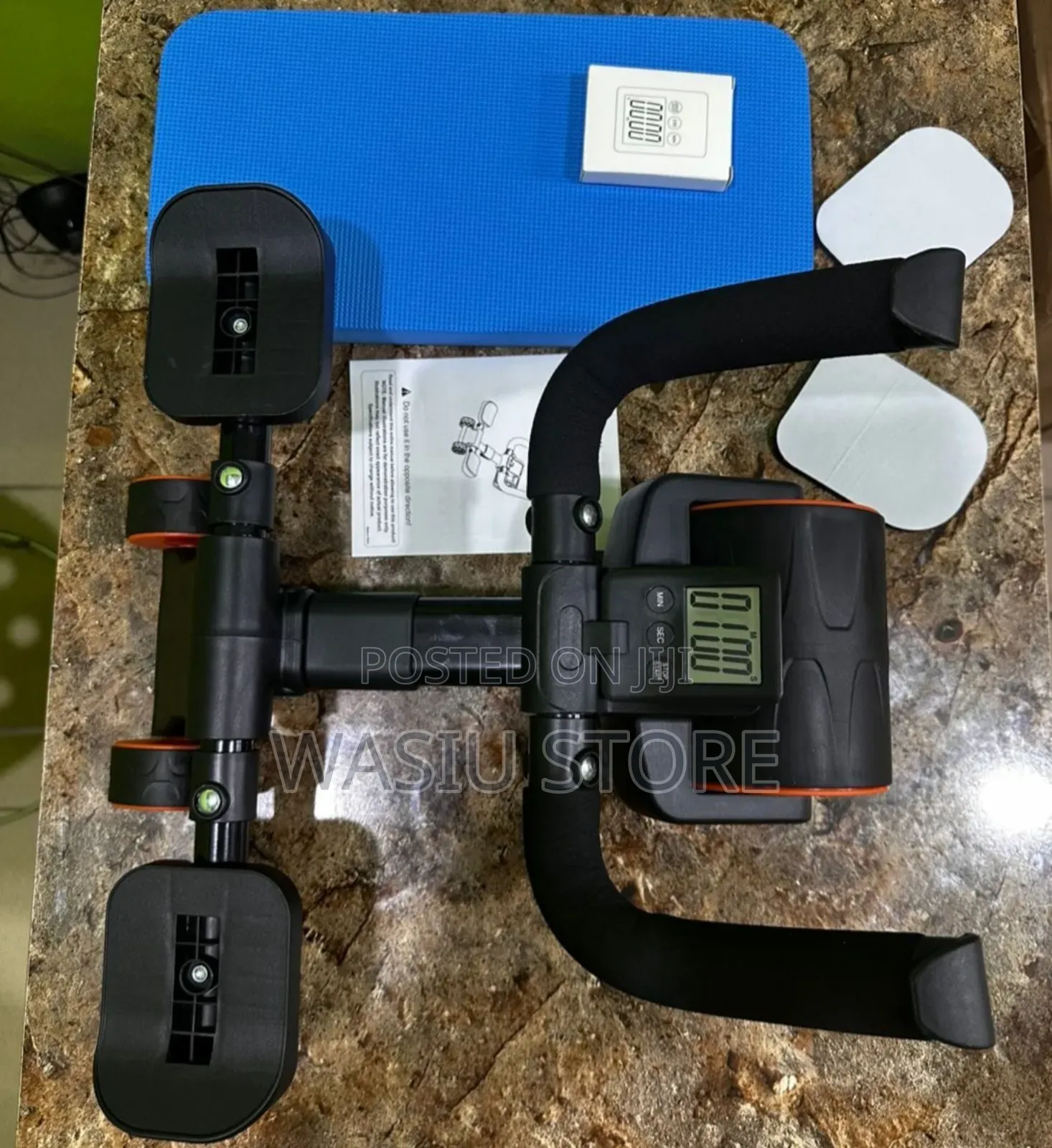 Ab Roller With Elbow Support and Timer