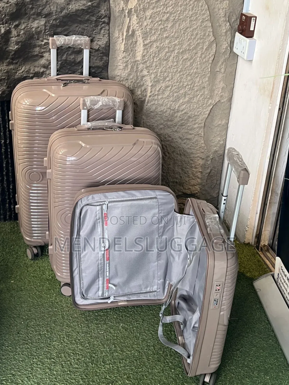 Brown Unbreakable Luggage