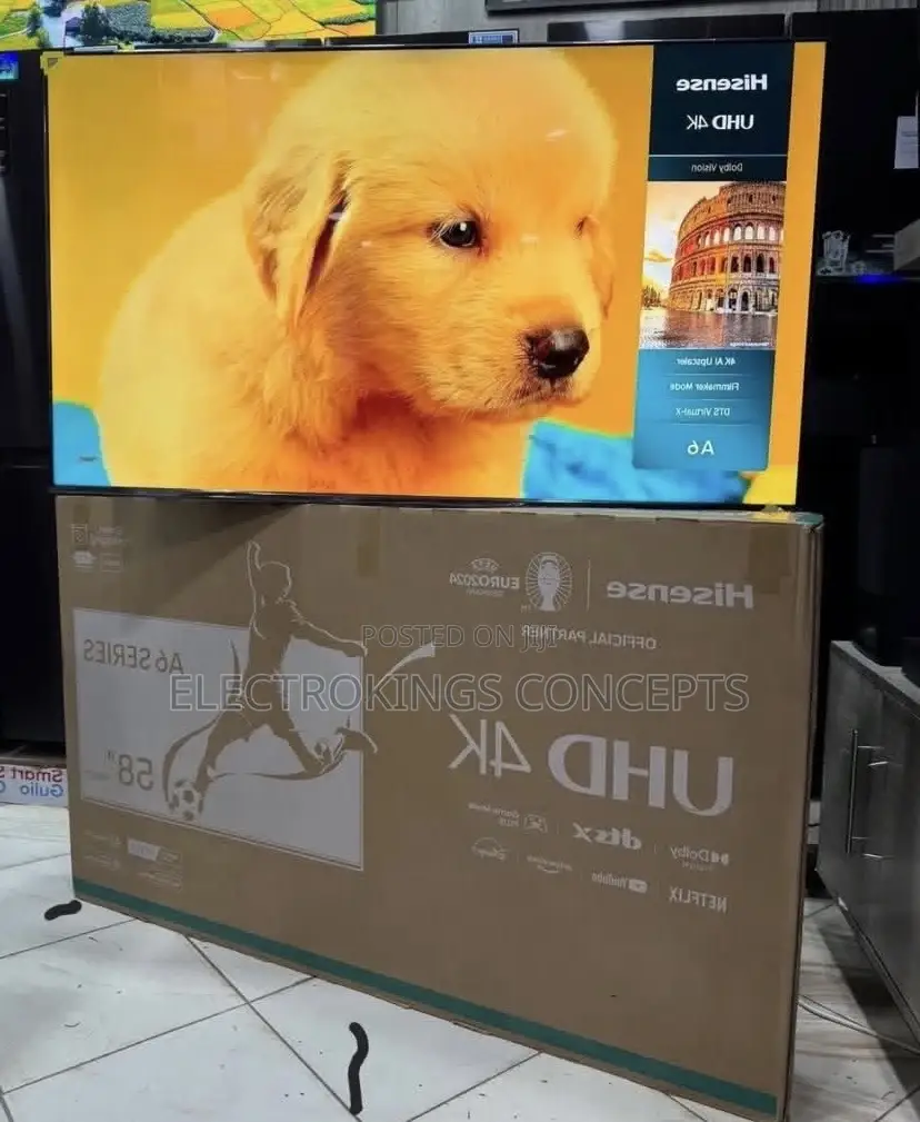 Original>Hisense Uhd Smart Tv 58"Inch 58a6n Netflix, Youtube