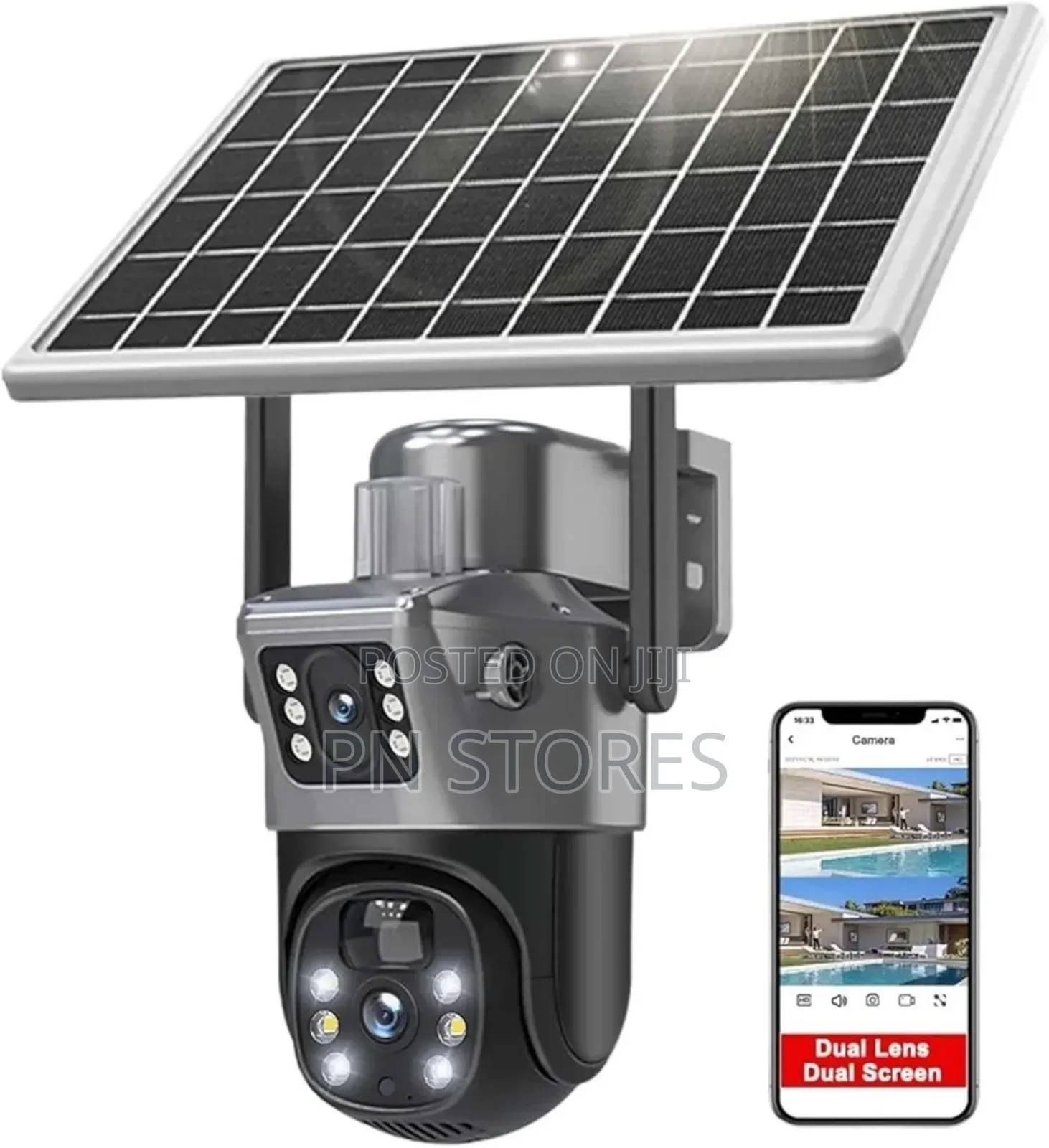 4g Double Lens Solar Surveillance Camera CCTV