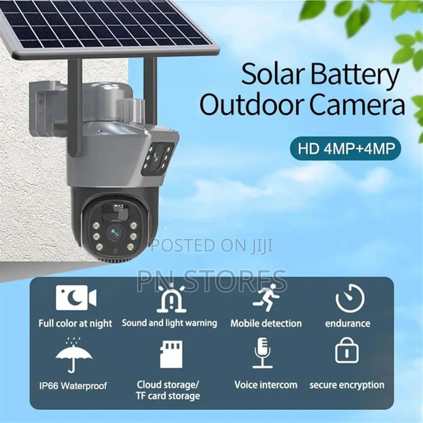 4g Double Lens Solar Surveillance Camera CCTV