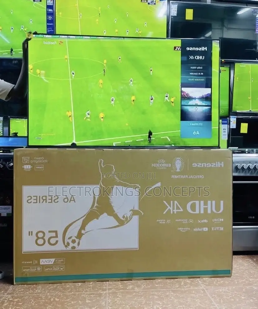 Hisense 58'' Inches Smart Uhd Tv (12 Months Warranty)