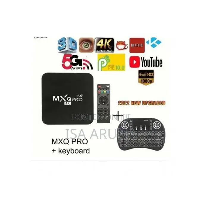 8gb/128gb Mxq Pro 5g Android Tv Box + Wireless Keypad
