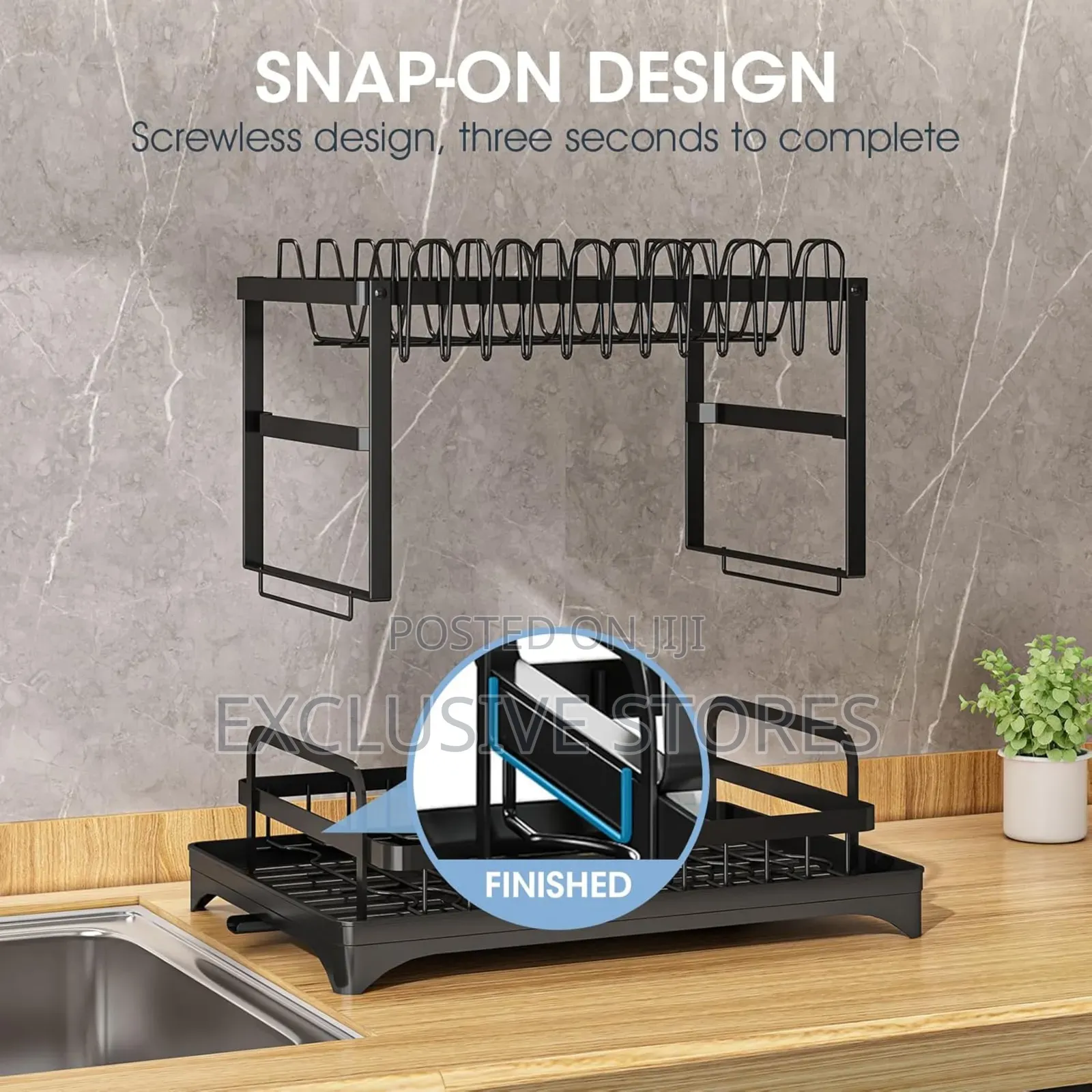 2 Tiers Multifunctional Dish Rack