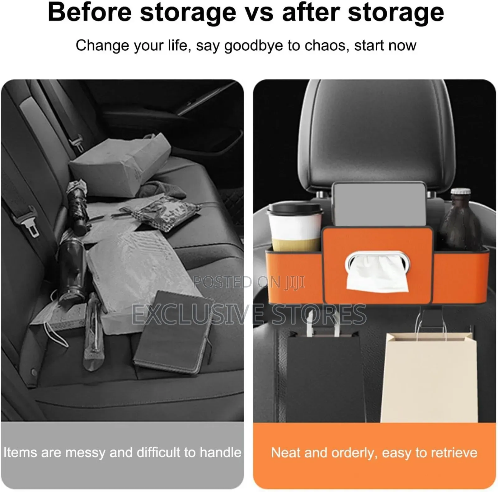 Car Back Seat Organizer
