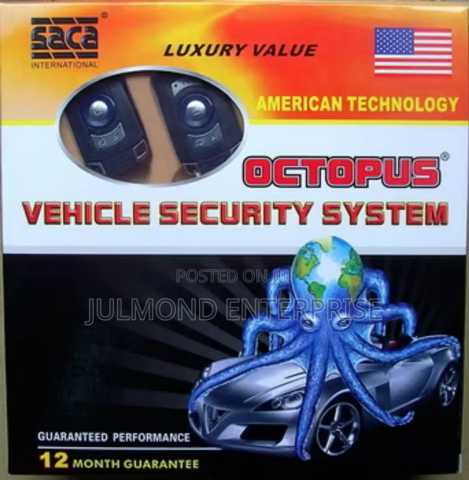 Universal Octopus Car Alarm System and Anti Hijack