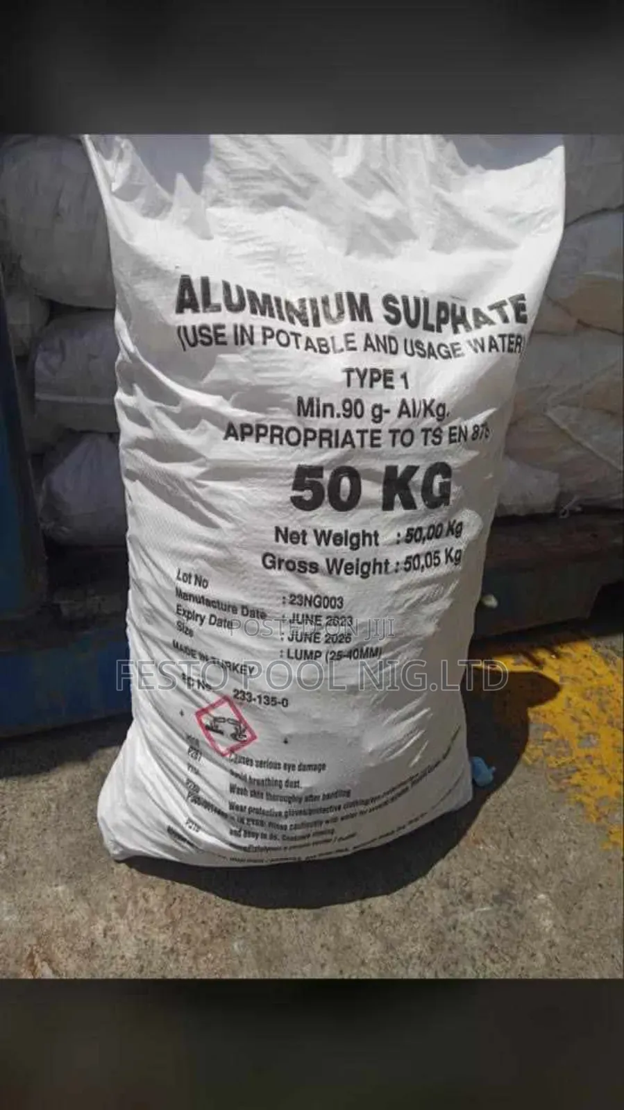 50kg Aluminum Sulphate