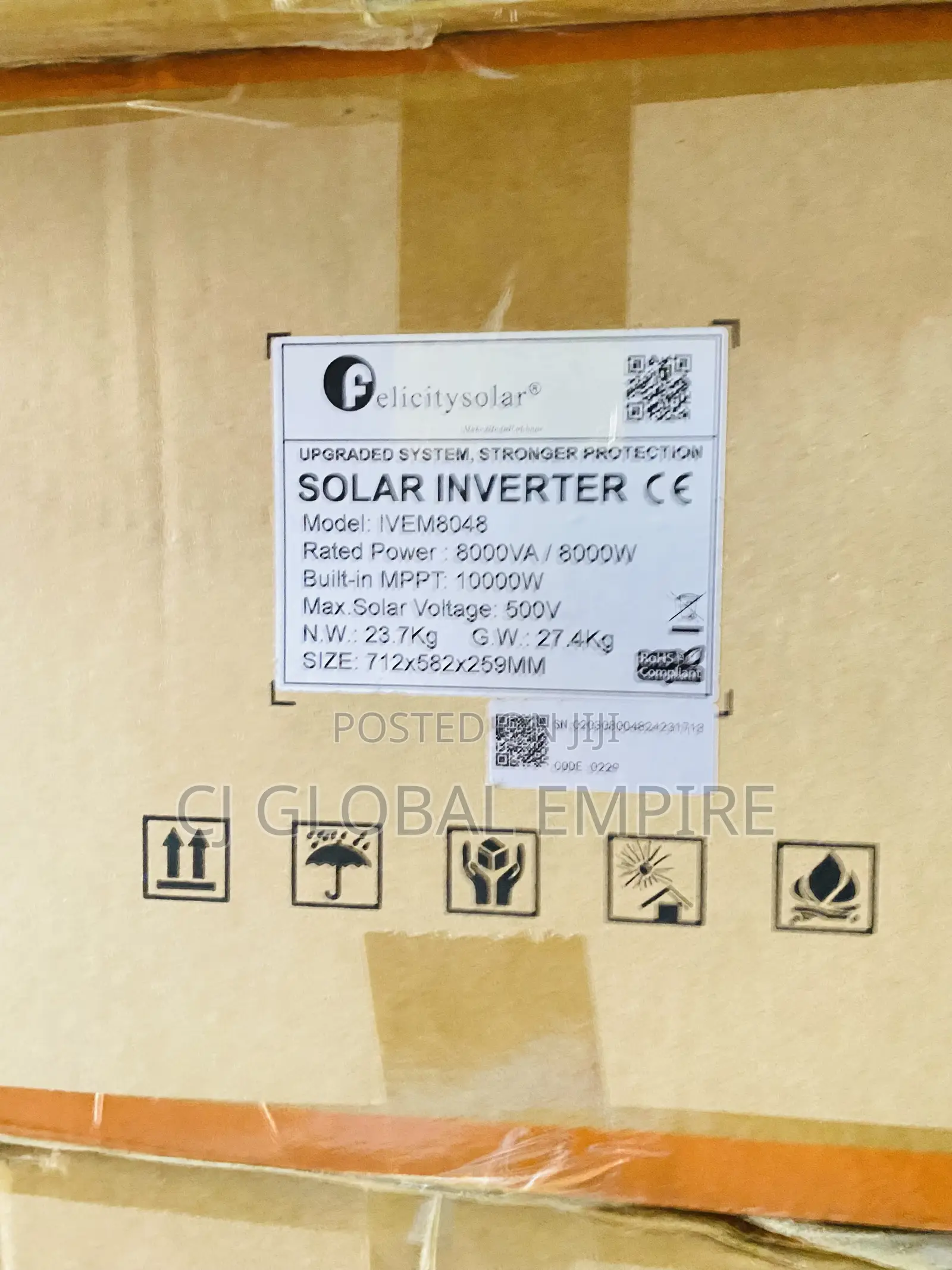 8kva Felicity Hybrid Inverter 48v