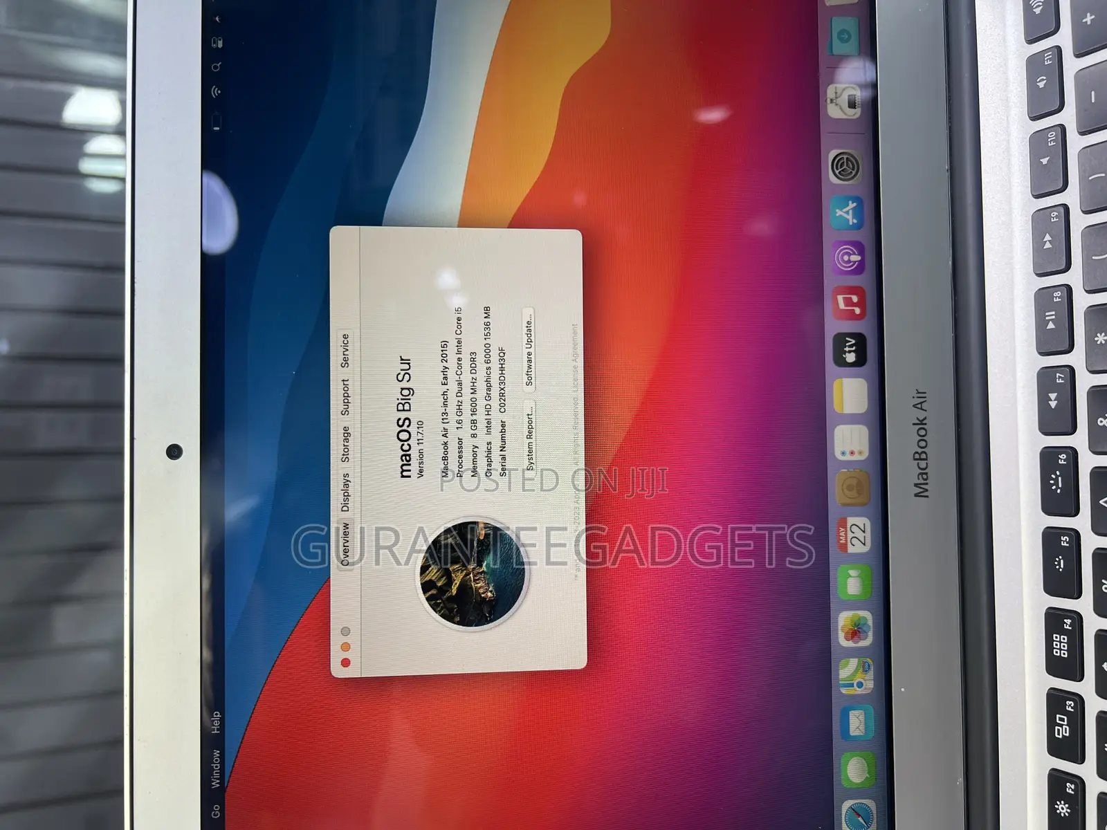 Laptop Apple MacBook Air 2015 8GB Intel Core I5 SSD 256GB