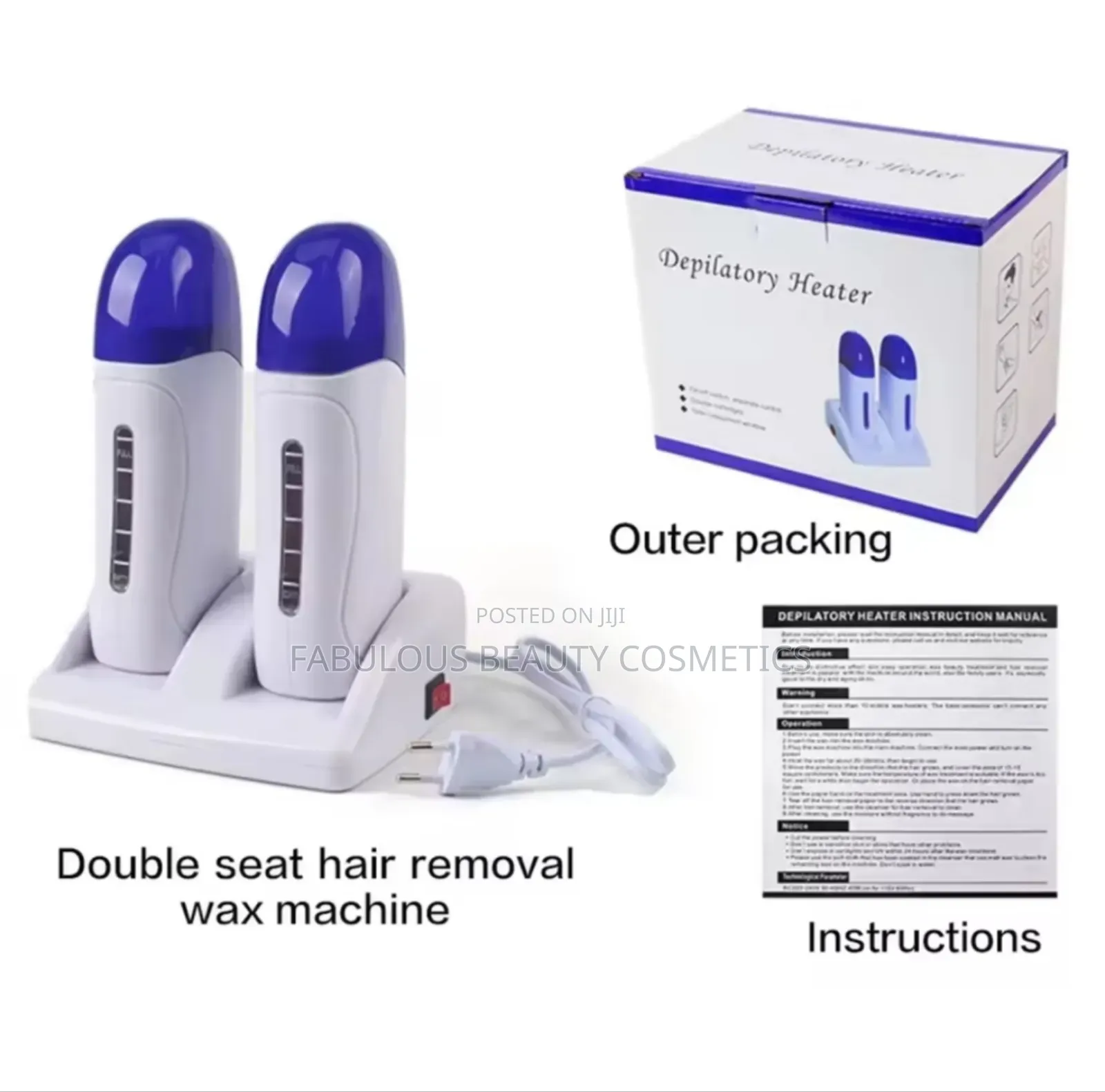 2 Handles Wax Warmer Roll 4 Professional Wax Stick 220-240wt
