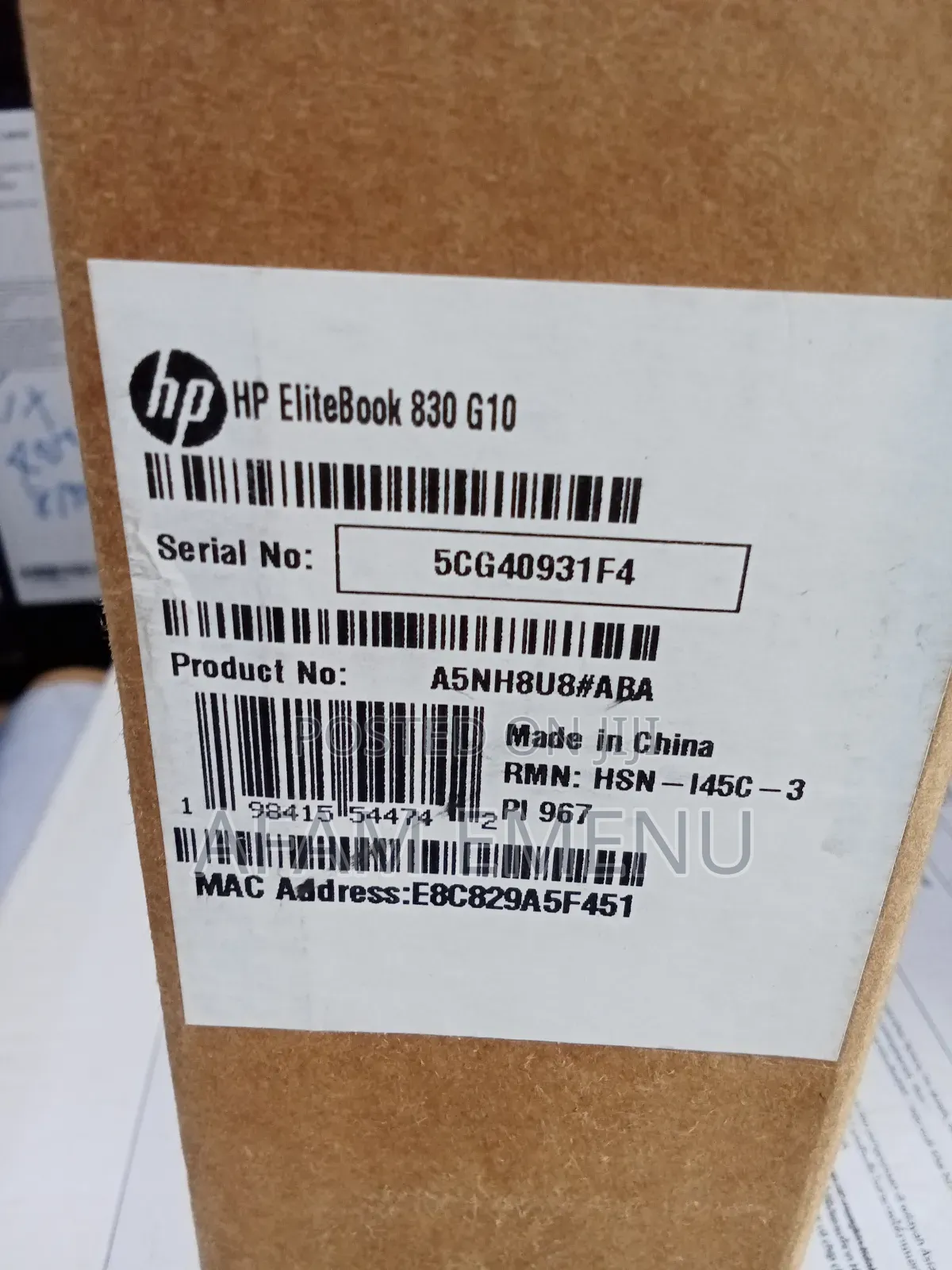 New Laptop HP EliteBook 830 16GB Intel Core I5 SSD 256GB