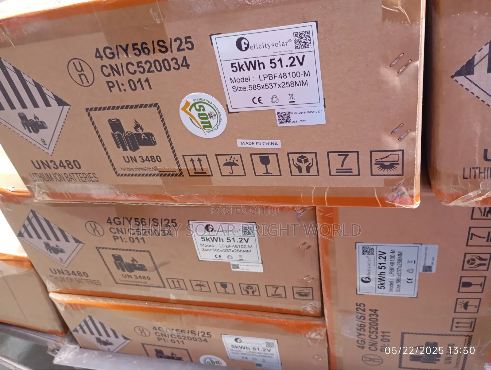 Felicity 5kwh 51.2v Lithium Battery