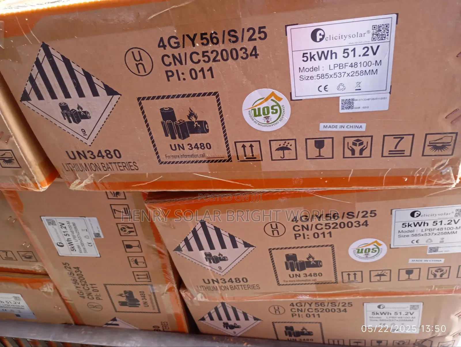 Felicity 5kwh 51.2v Lithium Battery